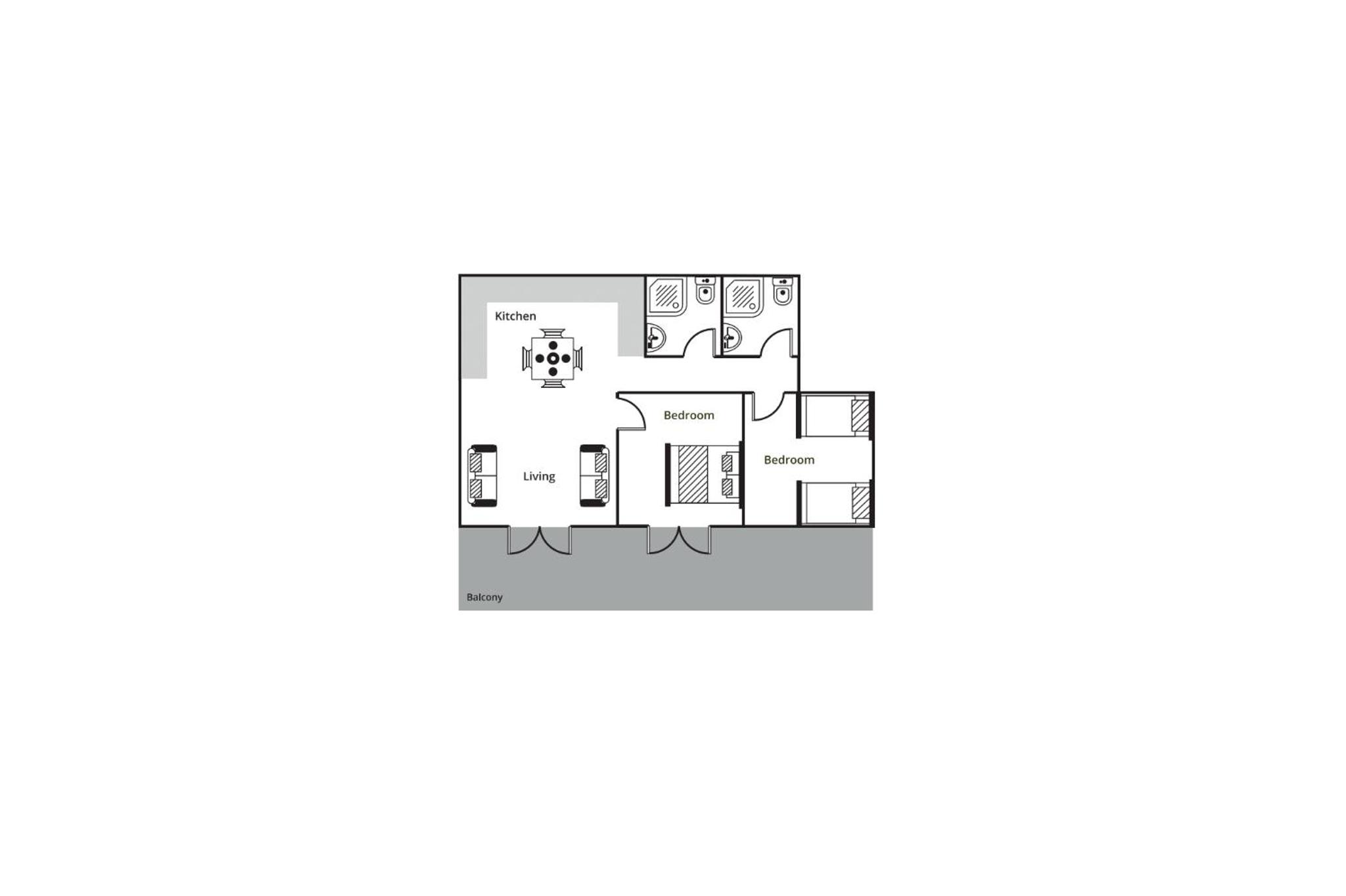 Three-Bedroom Apartment photo 3