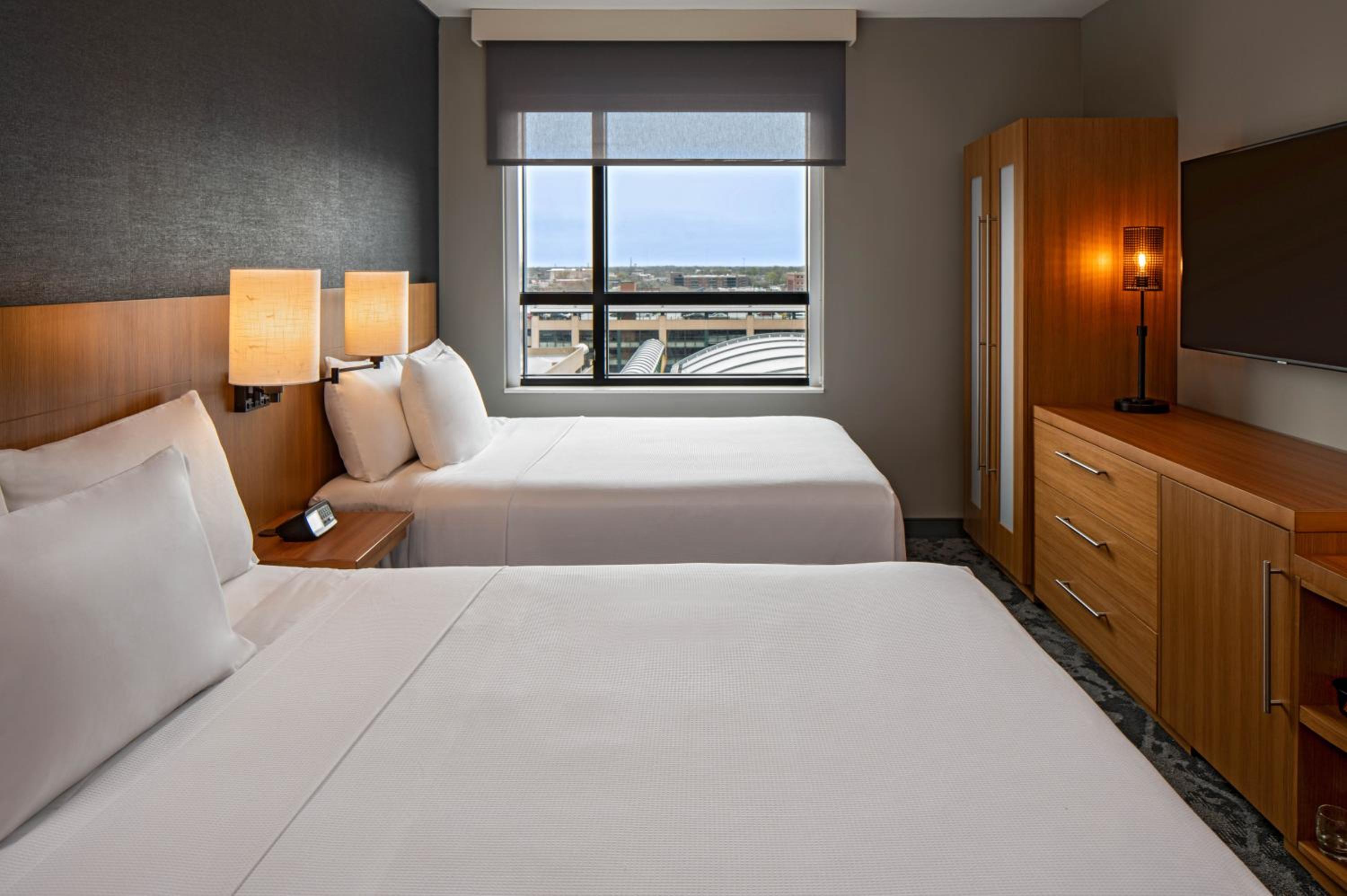 Queen Room with Two Queen Beds at Hyatt Place Indianapolis Downtown in Indianapolis