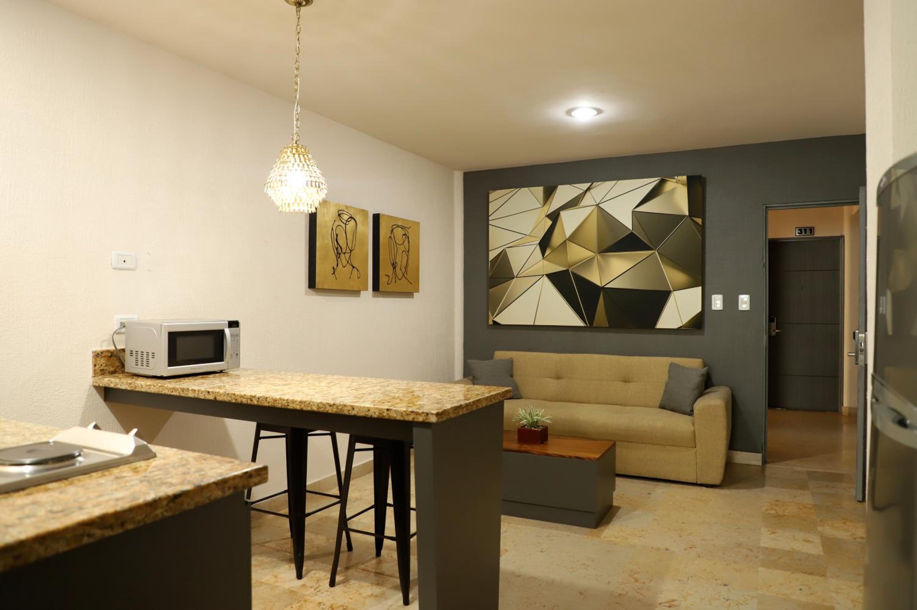 Suite with kitchenette and living room  - Photo 7