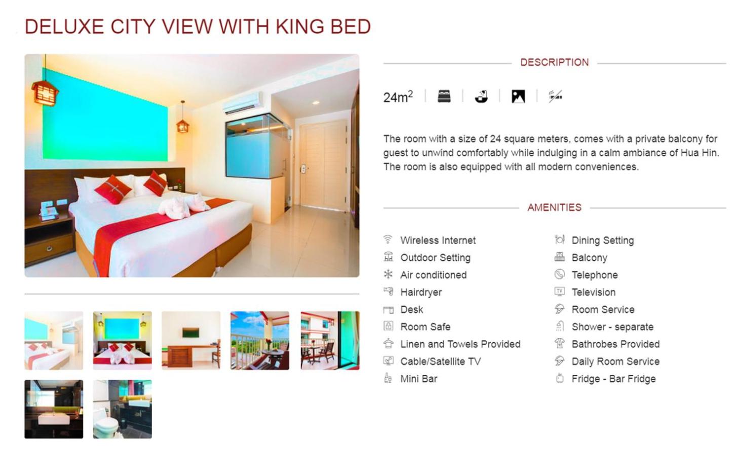 Chambre Lit King-Size Deluxe