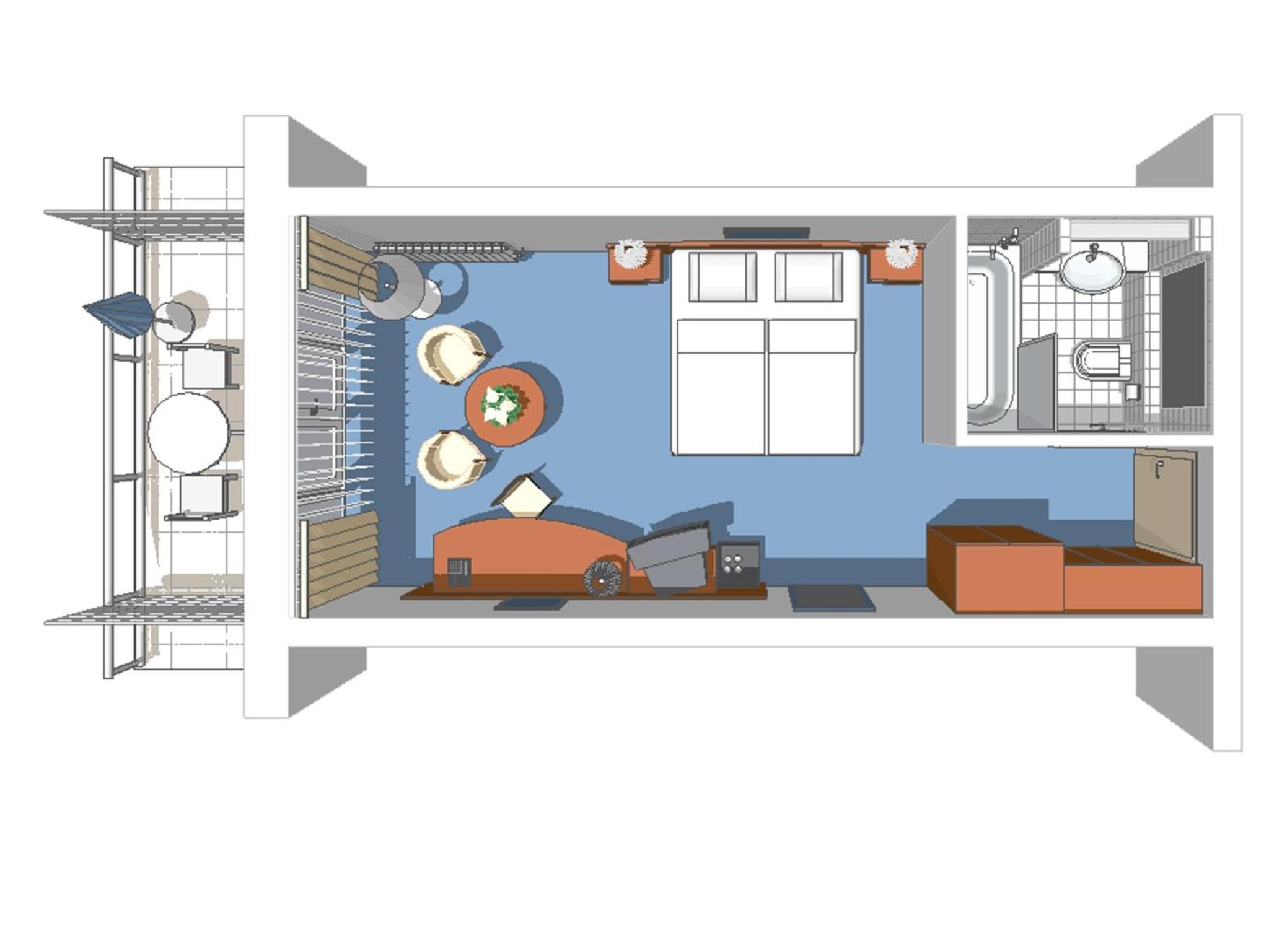Standard Double Room with Balcony