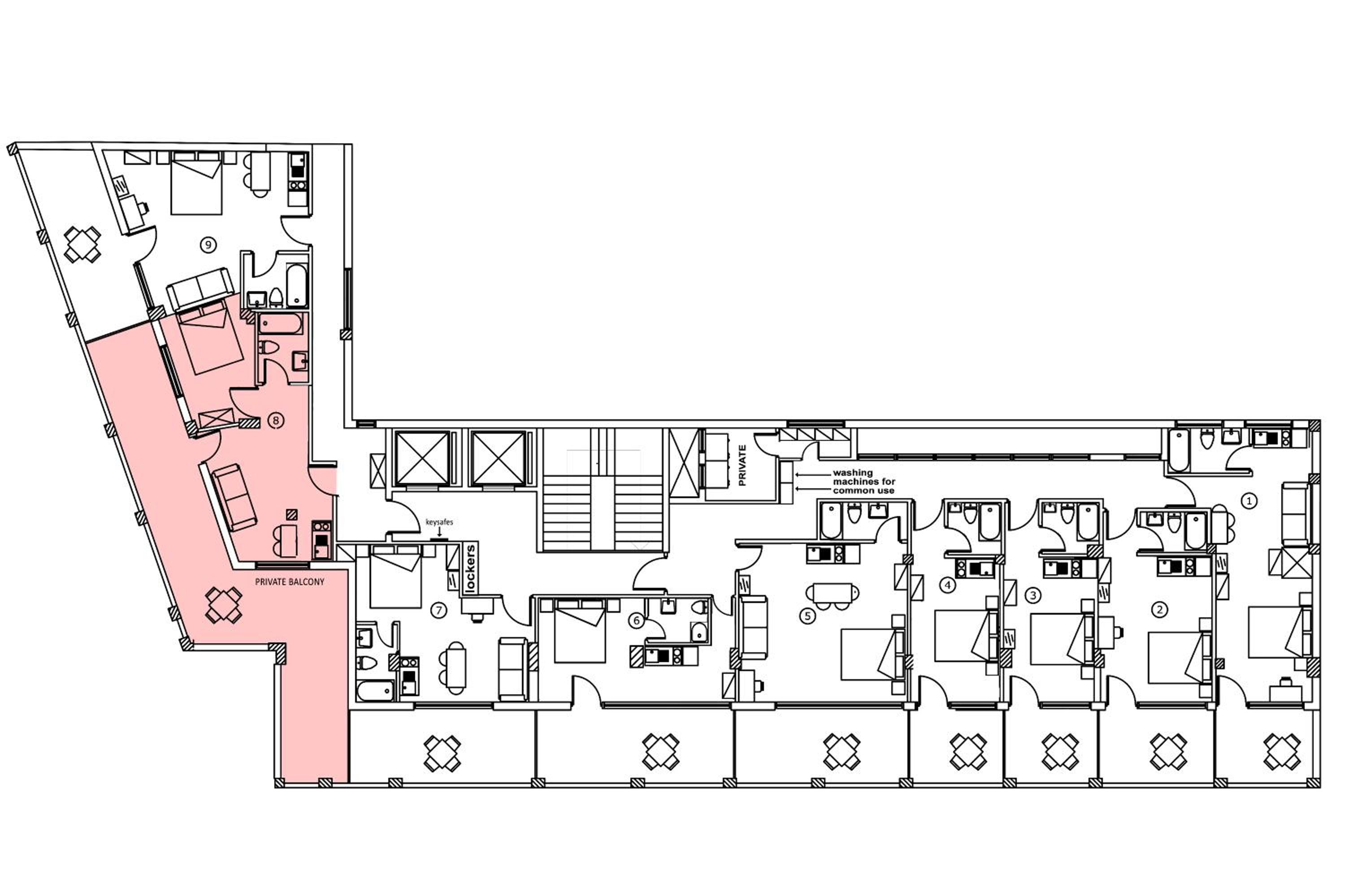 Deluxe Apartment with Balcony (Sky 8) - Photo 17