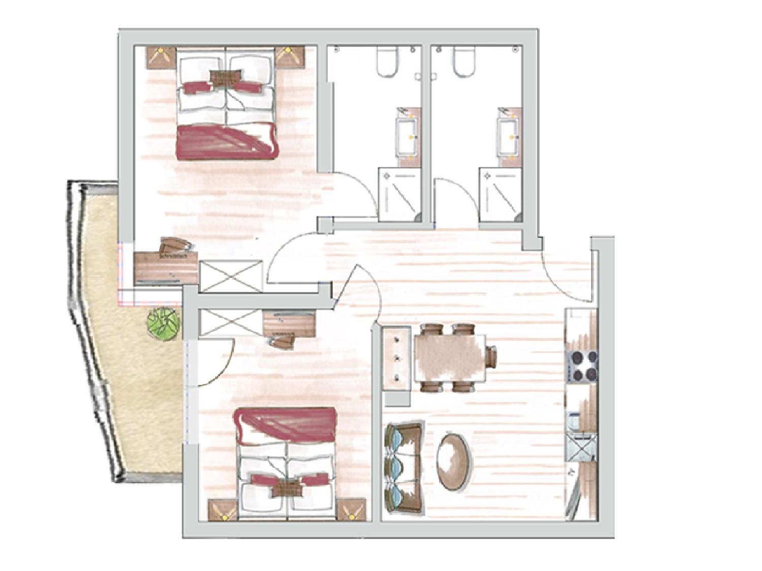 Two-Bedroom Apartment photo 3