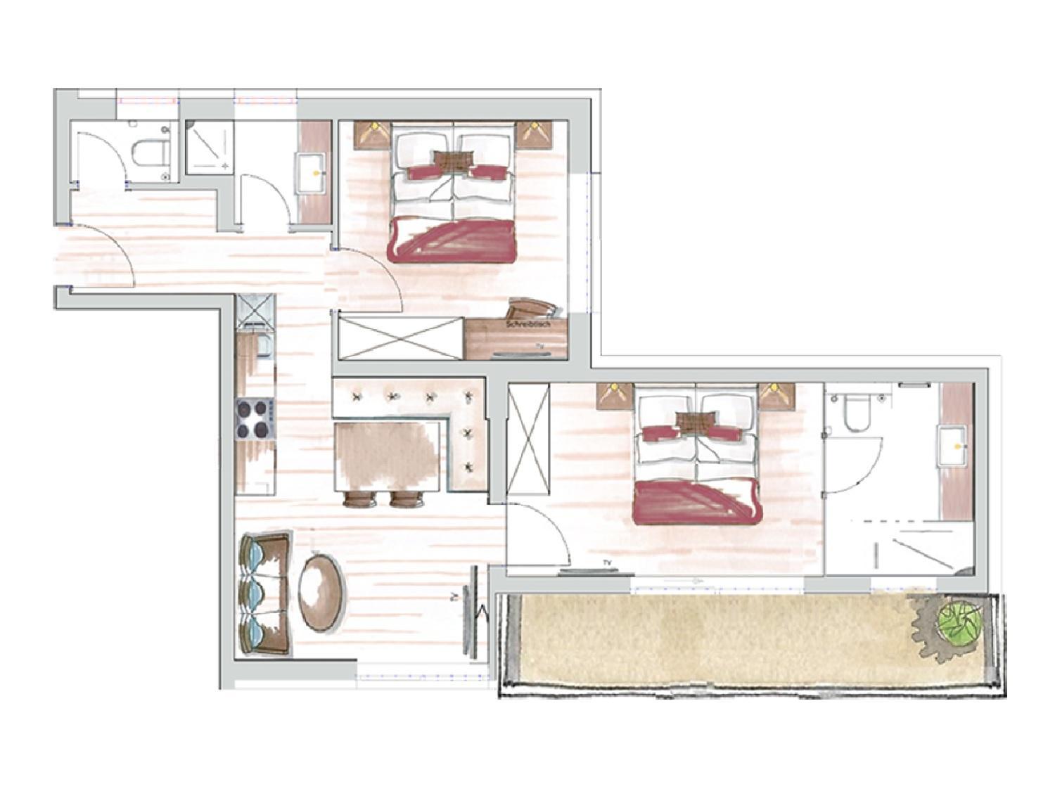 Two-Bedroom Apartment photo 2