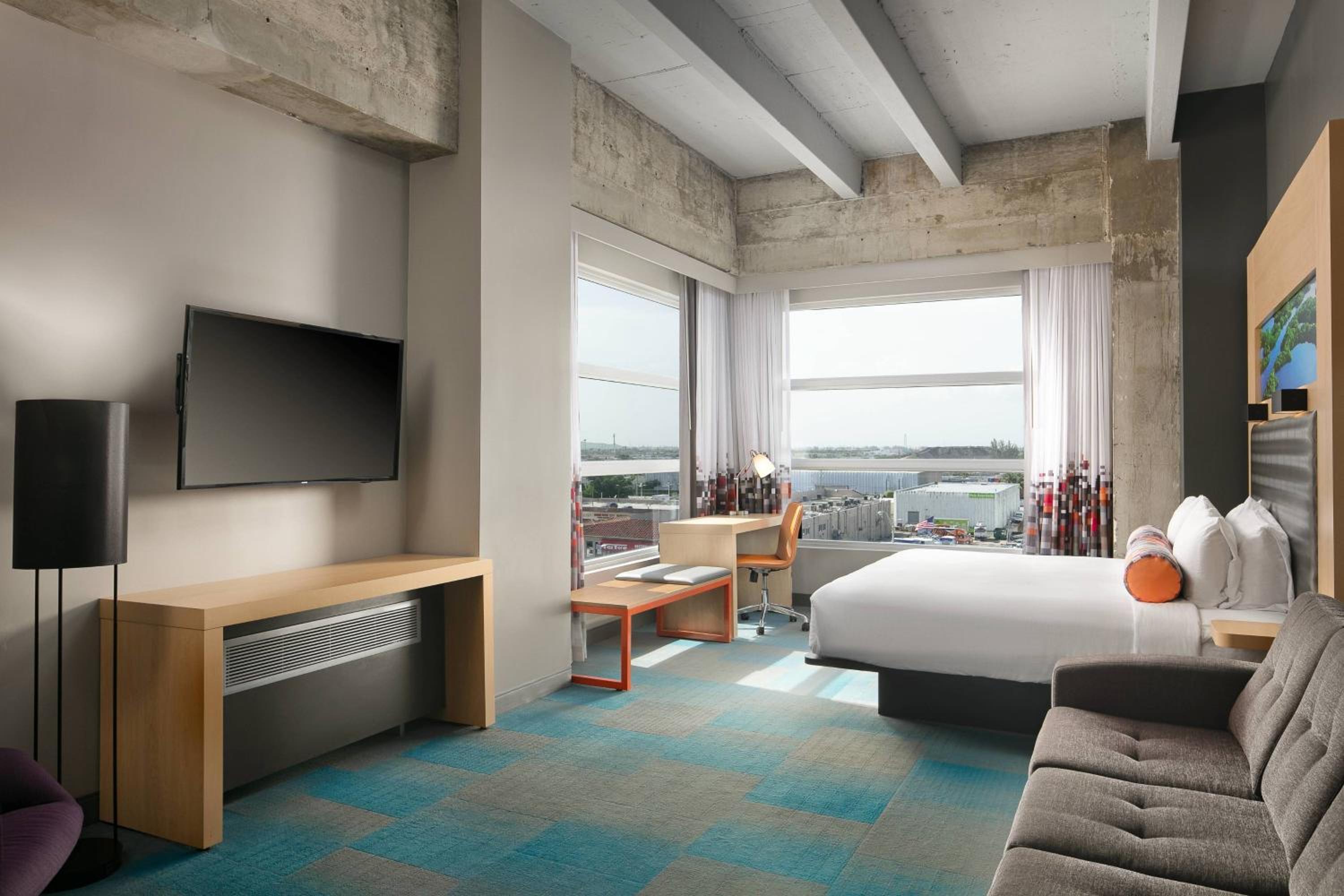 Larger King Room with Sofa Bed and Dual Aspect Windows
