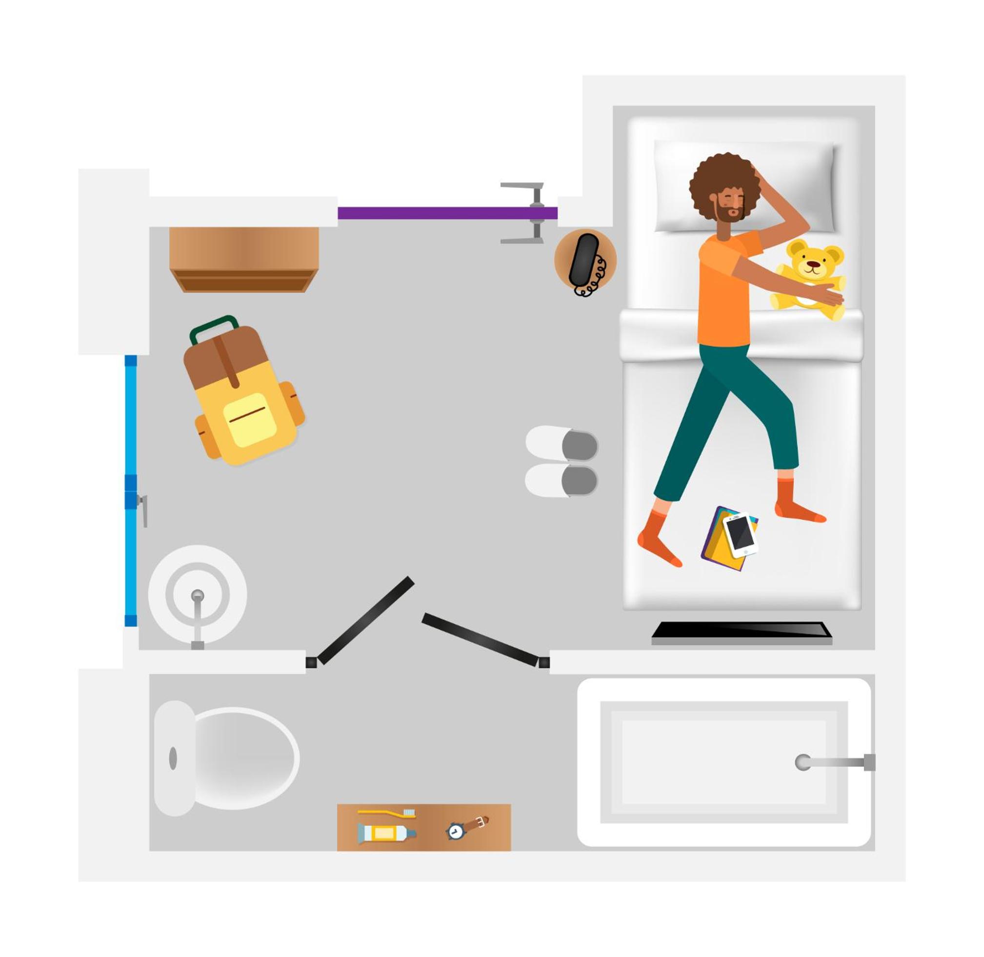Habitación Sencilla Económica Pequeña