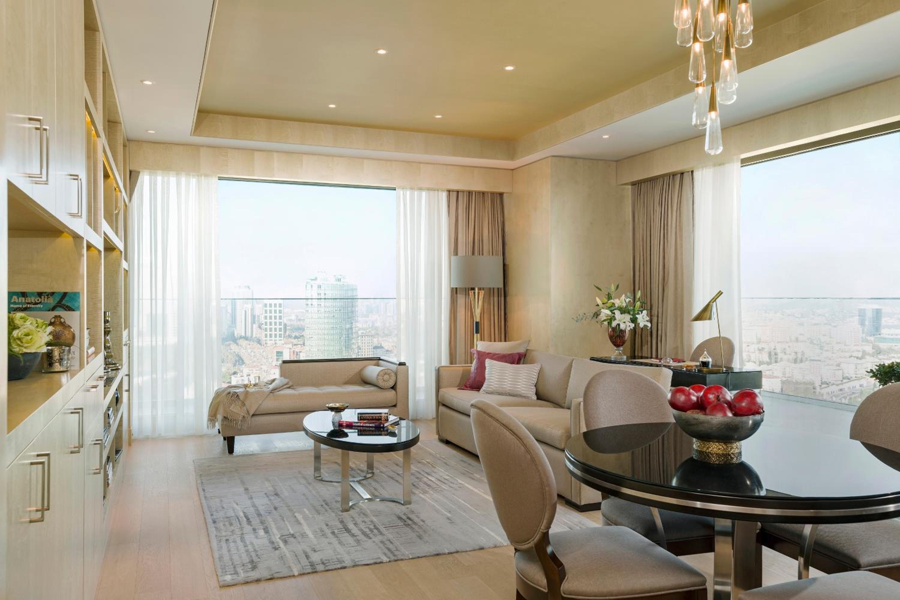Ein-Zimmer-Apartment mit Stadtblick