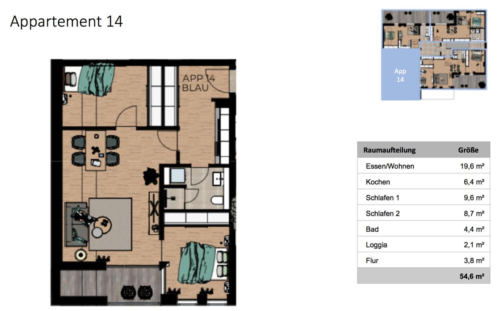 Apartment with Balcony