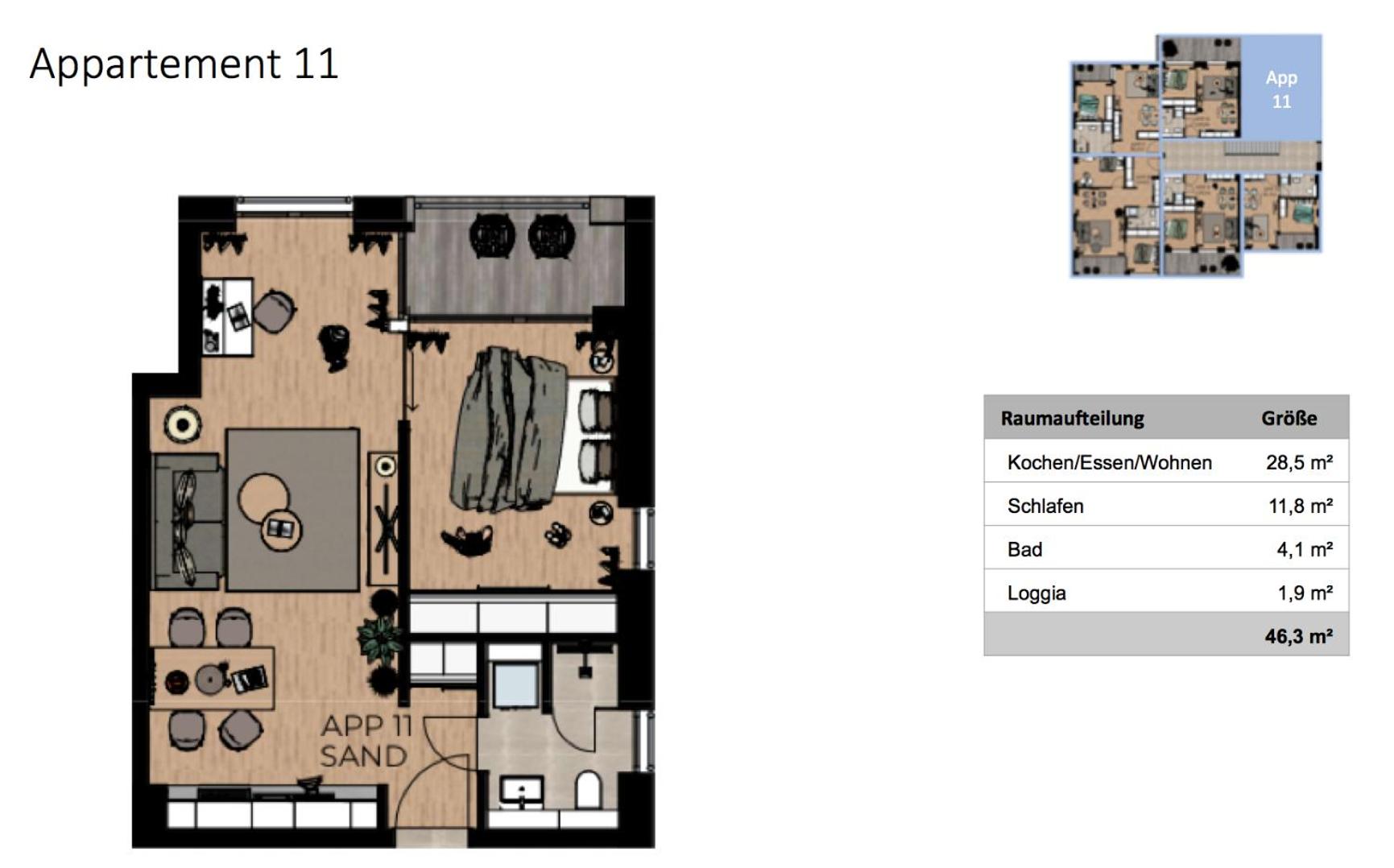 Apartment with Garden View