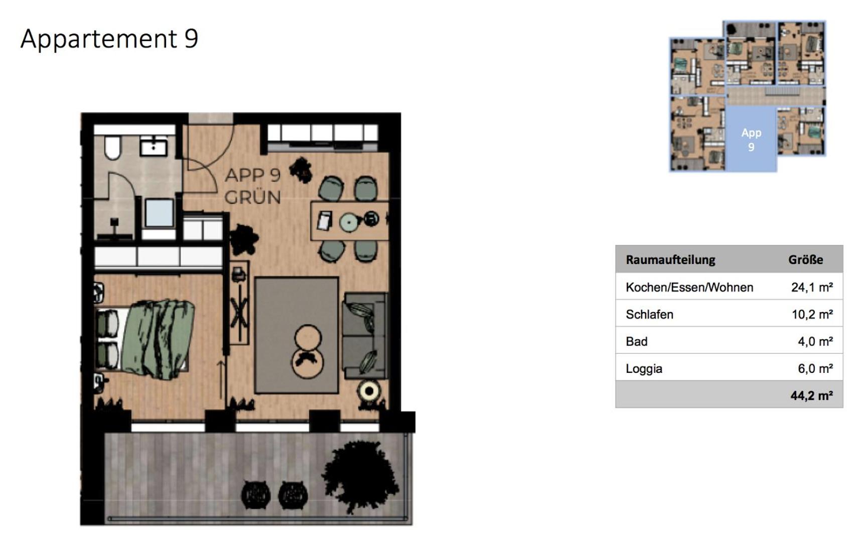 Apartment with Balcony