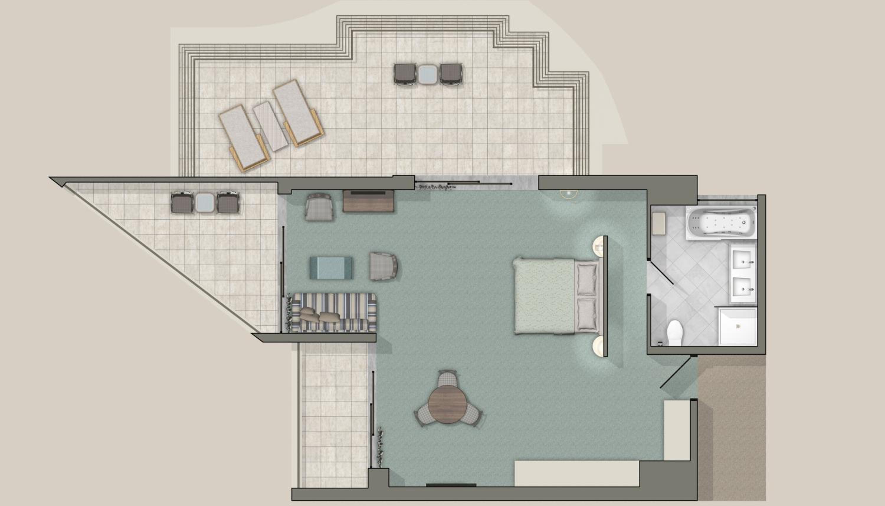 Mythica Executive Suite, Sea View