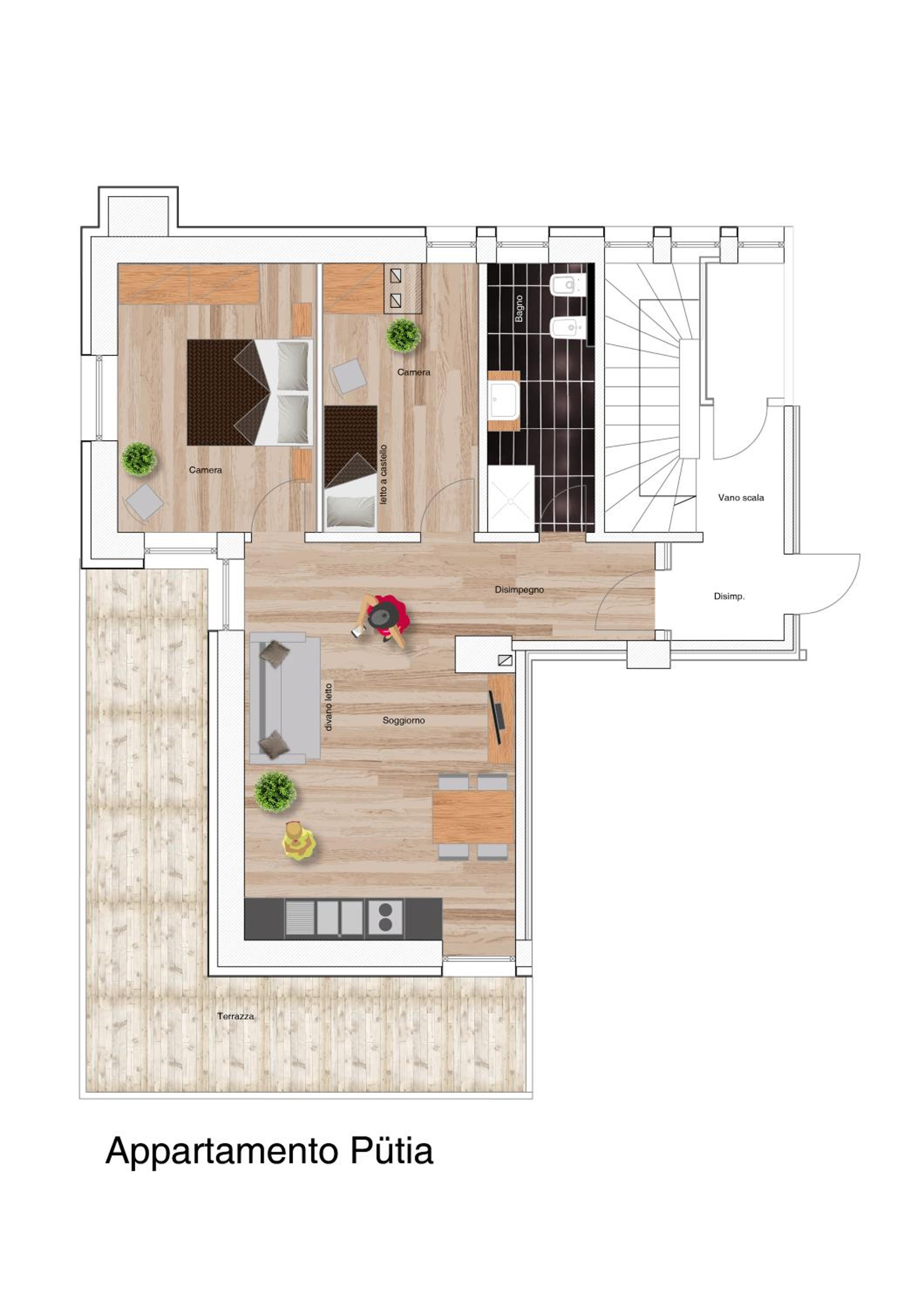 Two-Bedroom Apartment photo 1