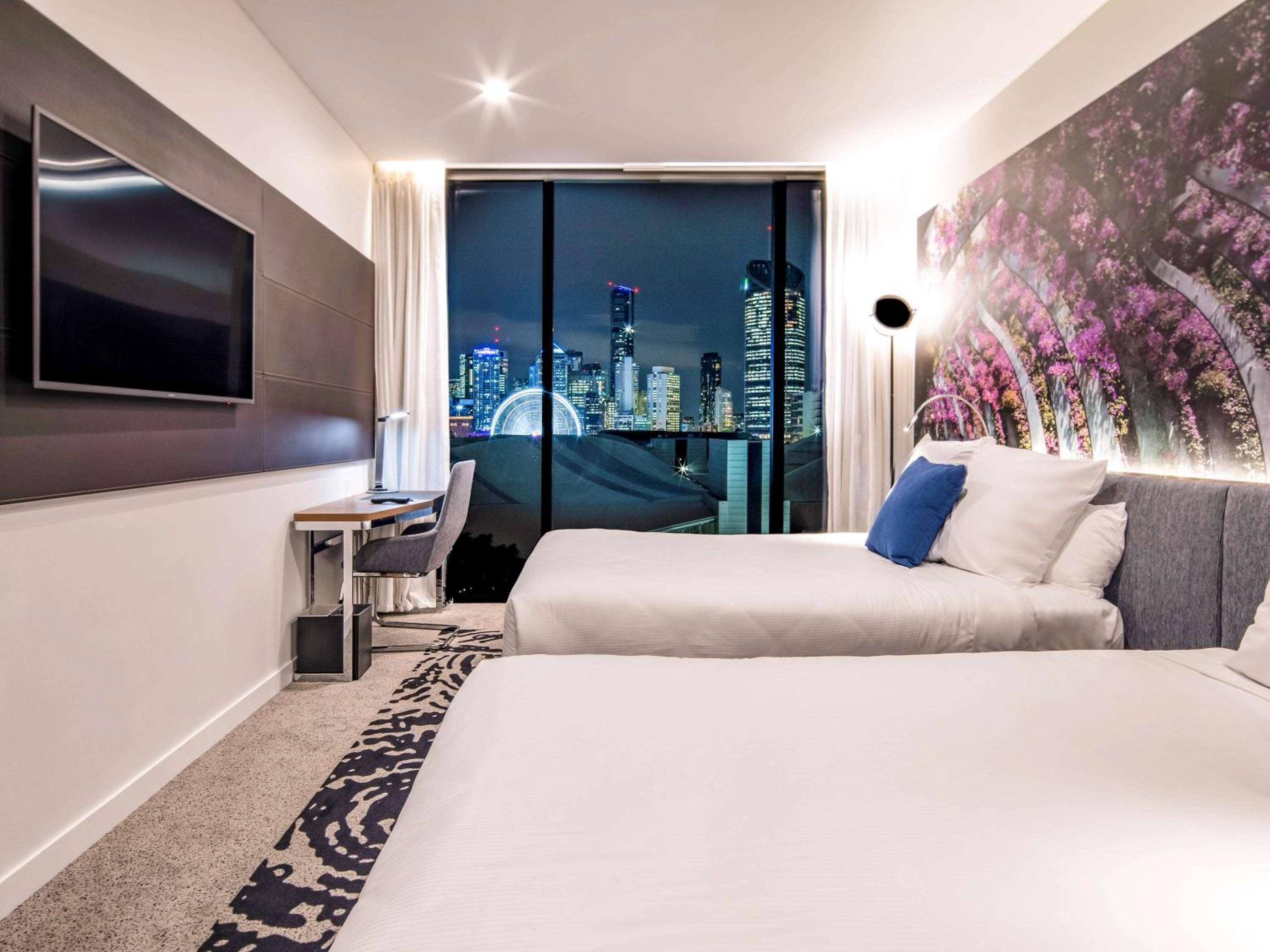 Premier 'N' Room with Two Double Beds and City View