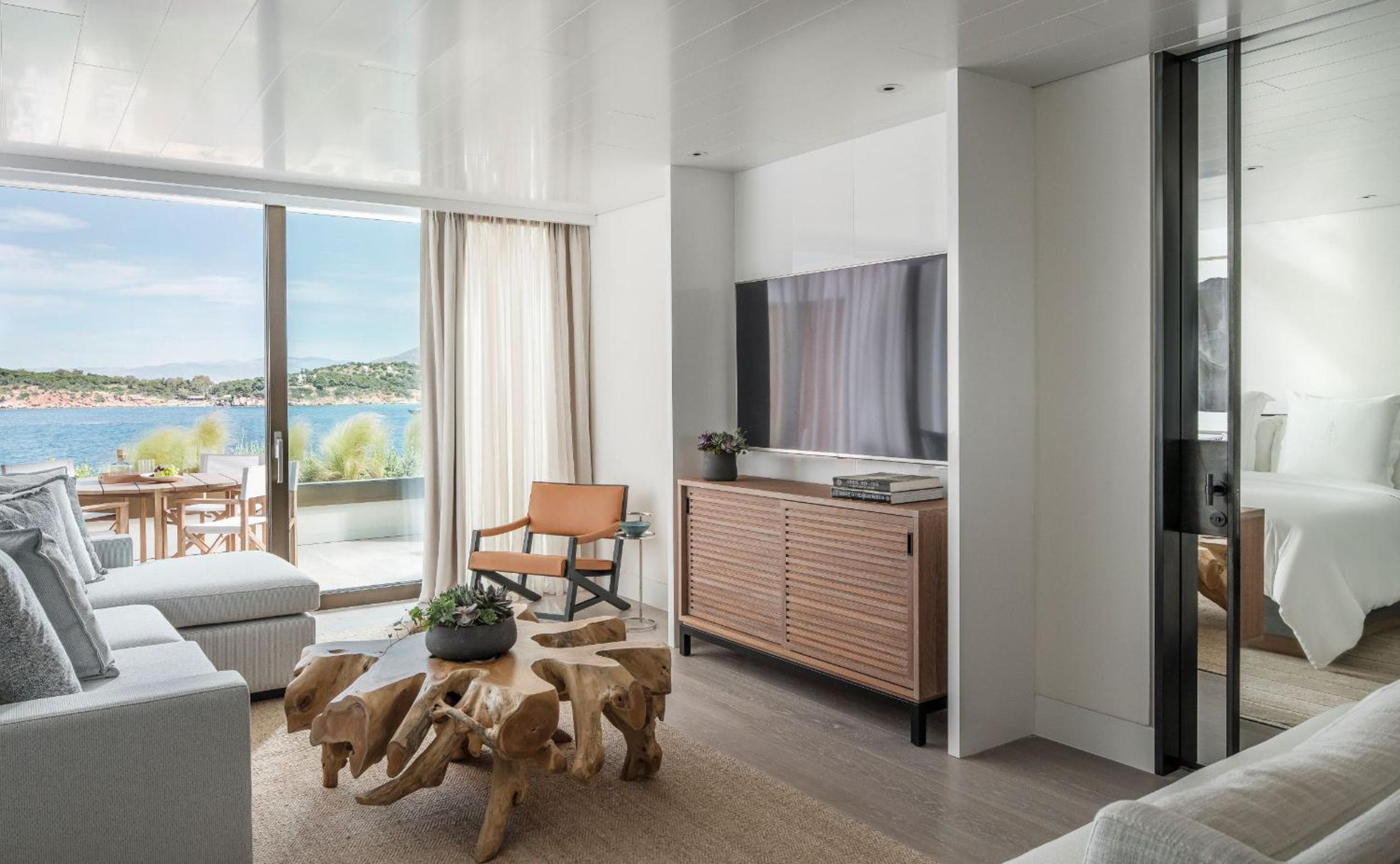 One-Bedroom King Suite with Nafsika Sea View