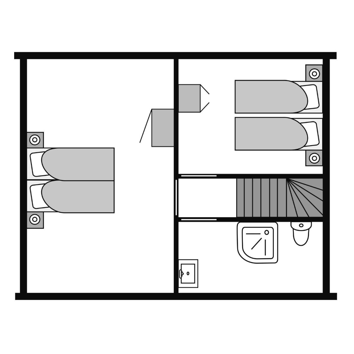 Comfort Three-Bedroom Bungalow (4 Adults + 2 Children)