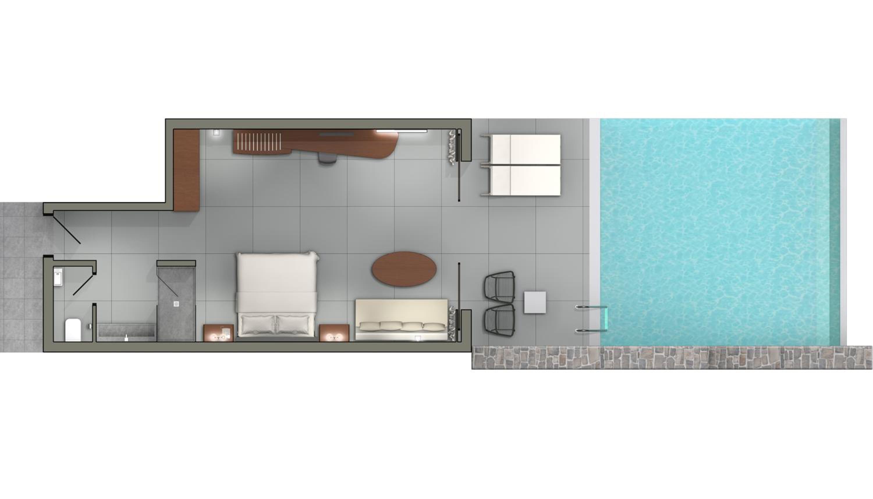 Deep Blue Bungalow Suite with Private Pool, Waterfront - Photo 8