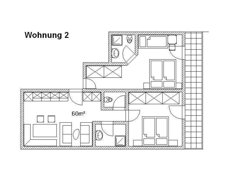 Comfort Two-Bedroom Apartment with Balcony photo 2