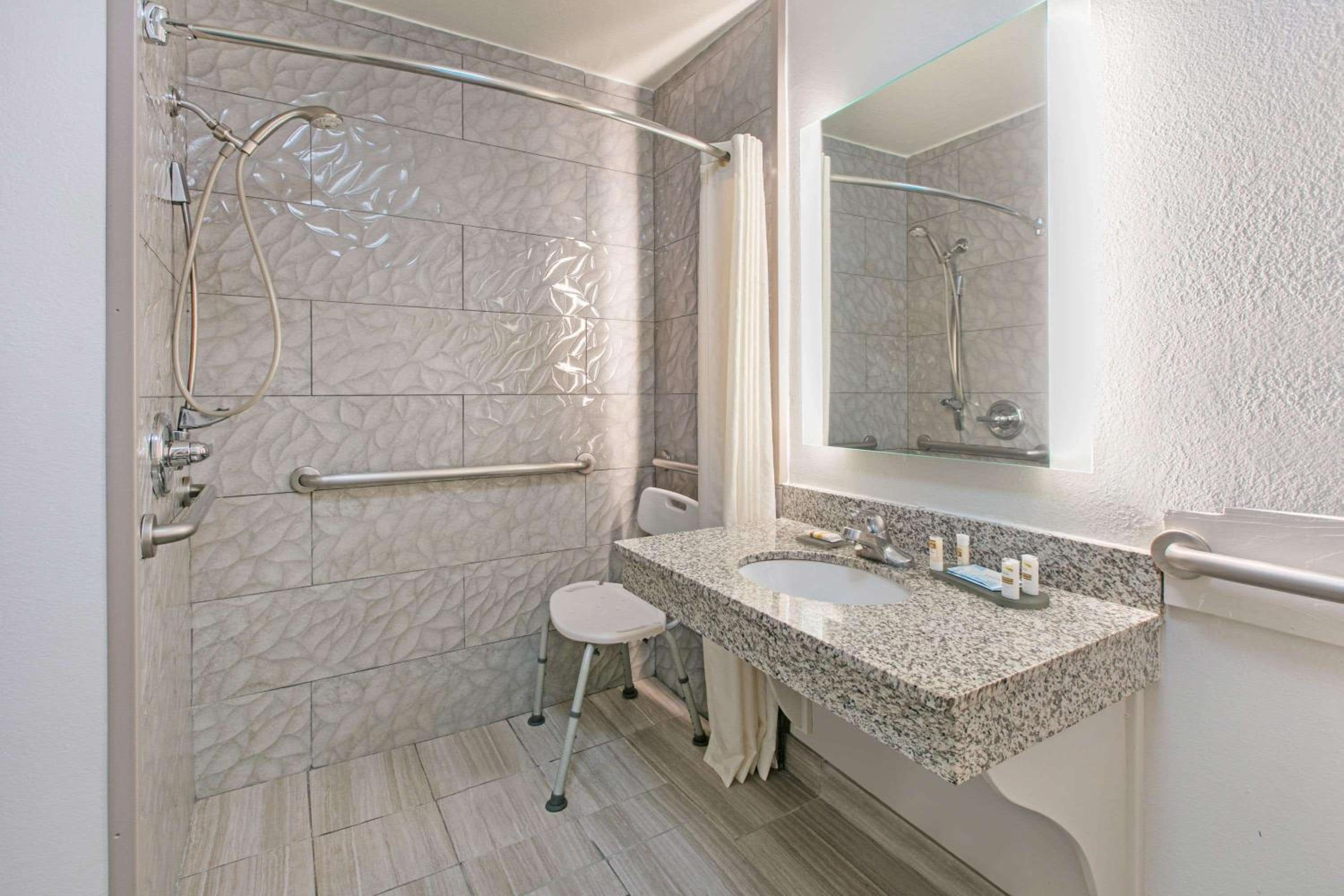 2 QN Beds, Mobility/Hearing Access Room, Pool View, Roll-In Shower, No Smoking - Photo 2