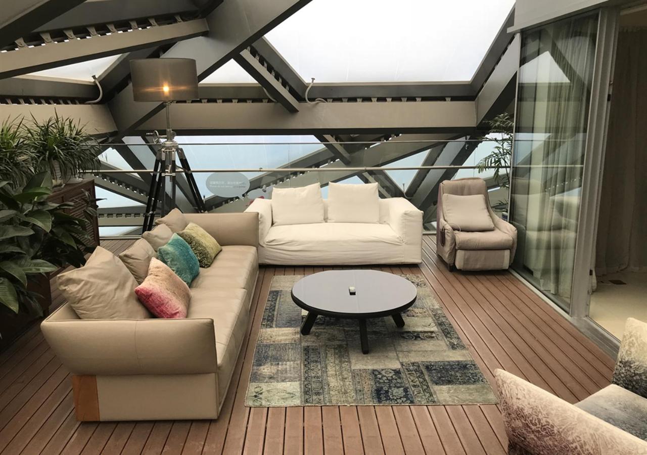 large living room with a view of the ocean?