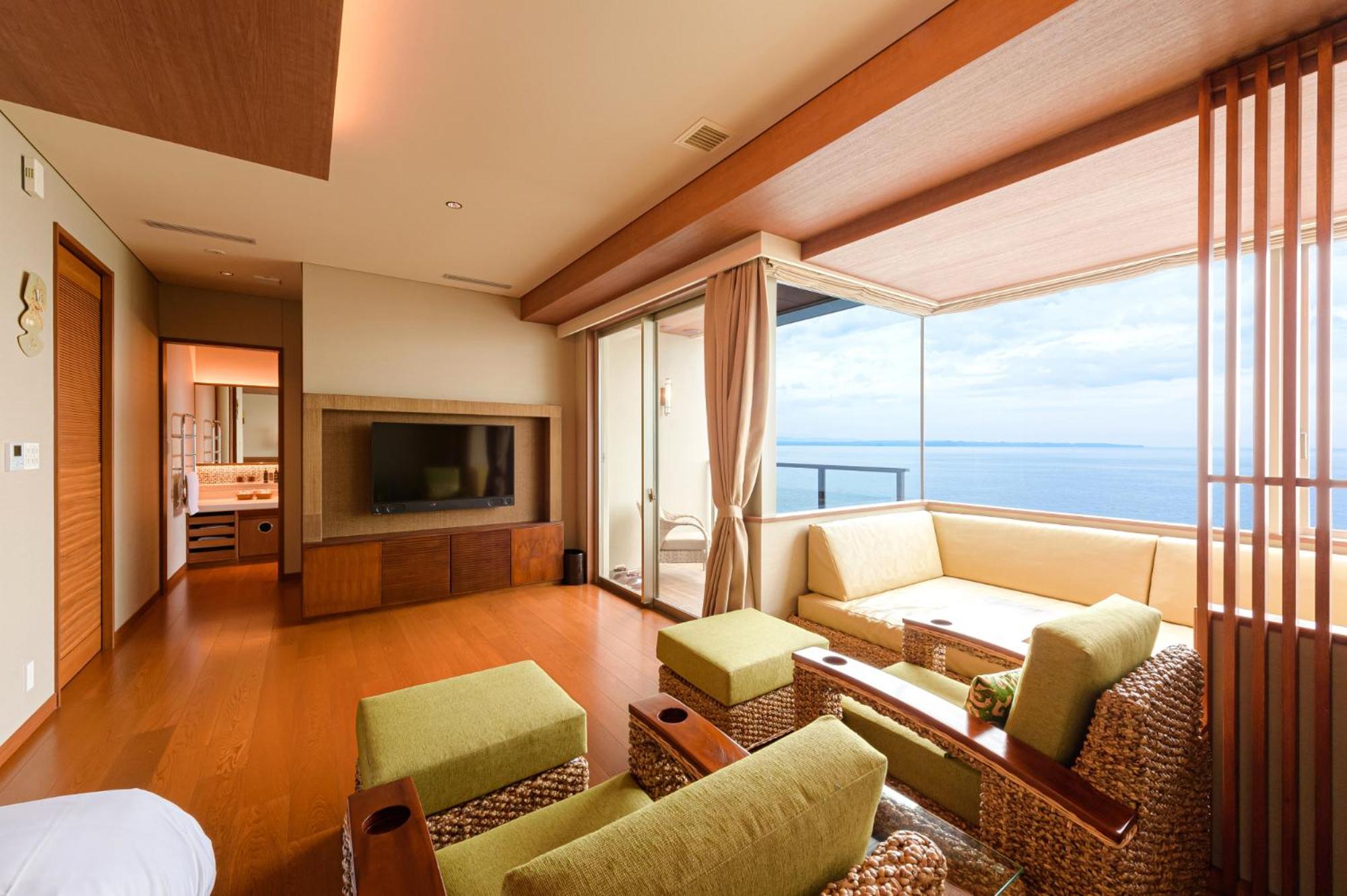Superior Twin Room with Extra Bed and Open-Air Bath - New Building