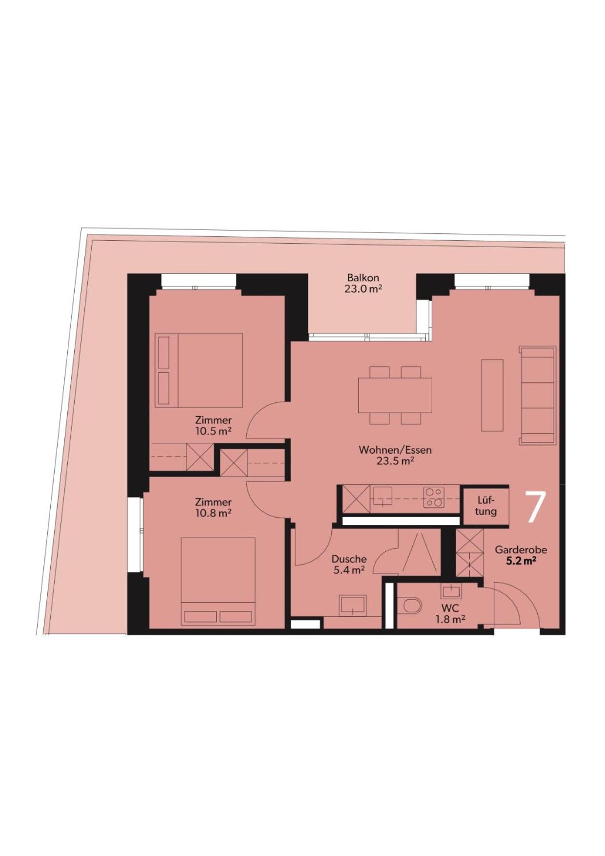 Two-Bedroom Apartment photo 2