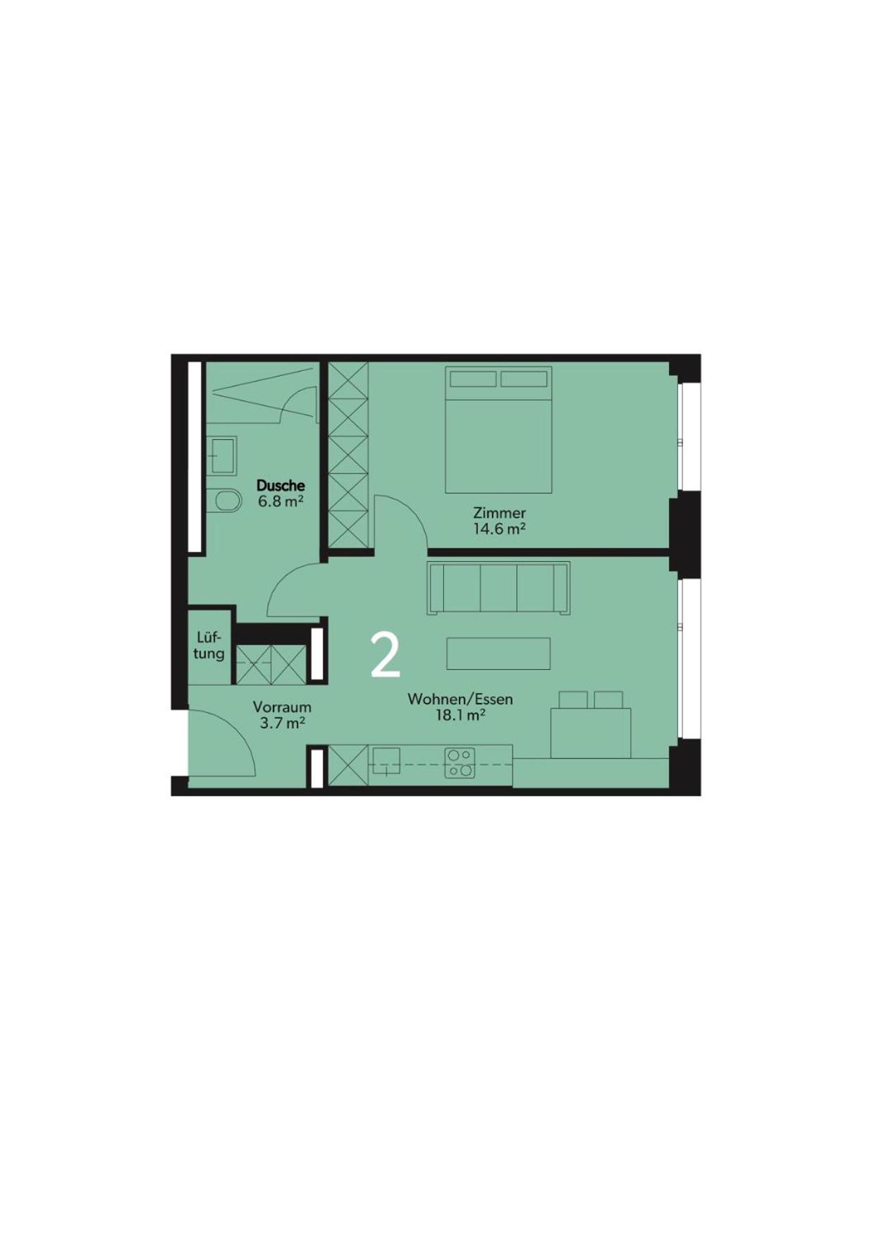 One-Bedroom Apartment photo 3