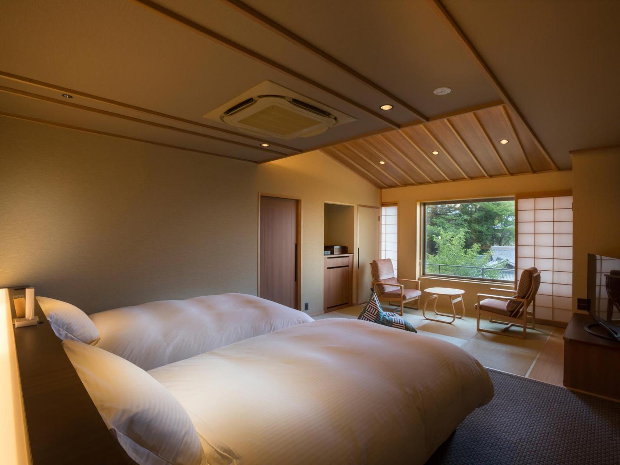 Deluxe Room with Tatami Area and Open-Air Bath B - Non-Smoking (2nd floor)