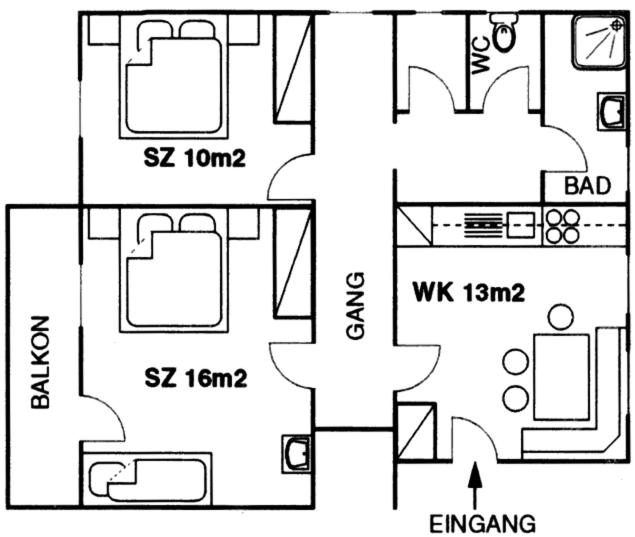 Two-Bedroom Apartment with Balcony photo 3