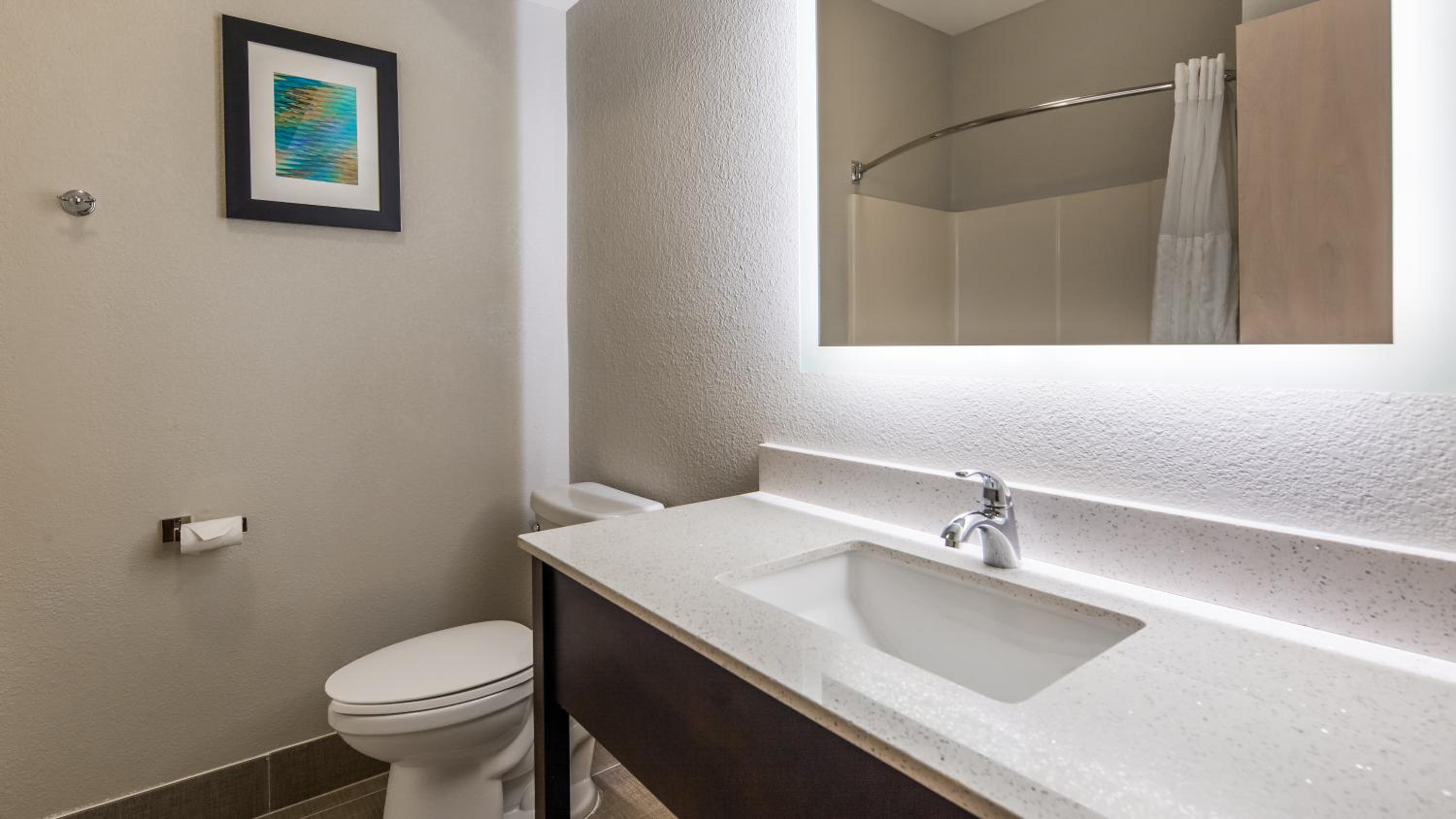 Queen Room with Two Queen Beds and Mobility Accessible Roll-In Shower - Photo 7