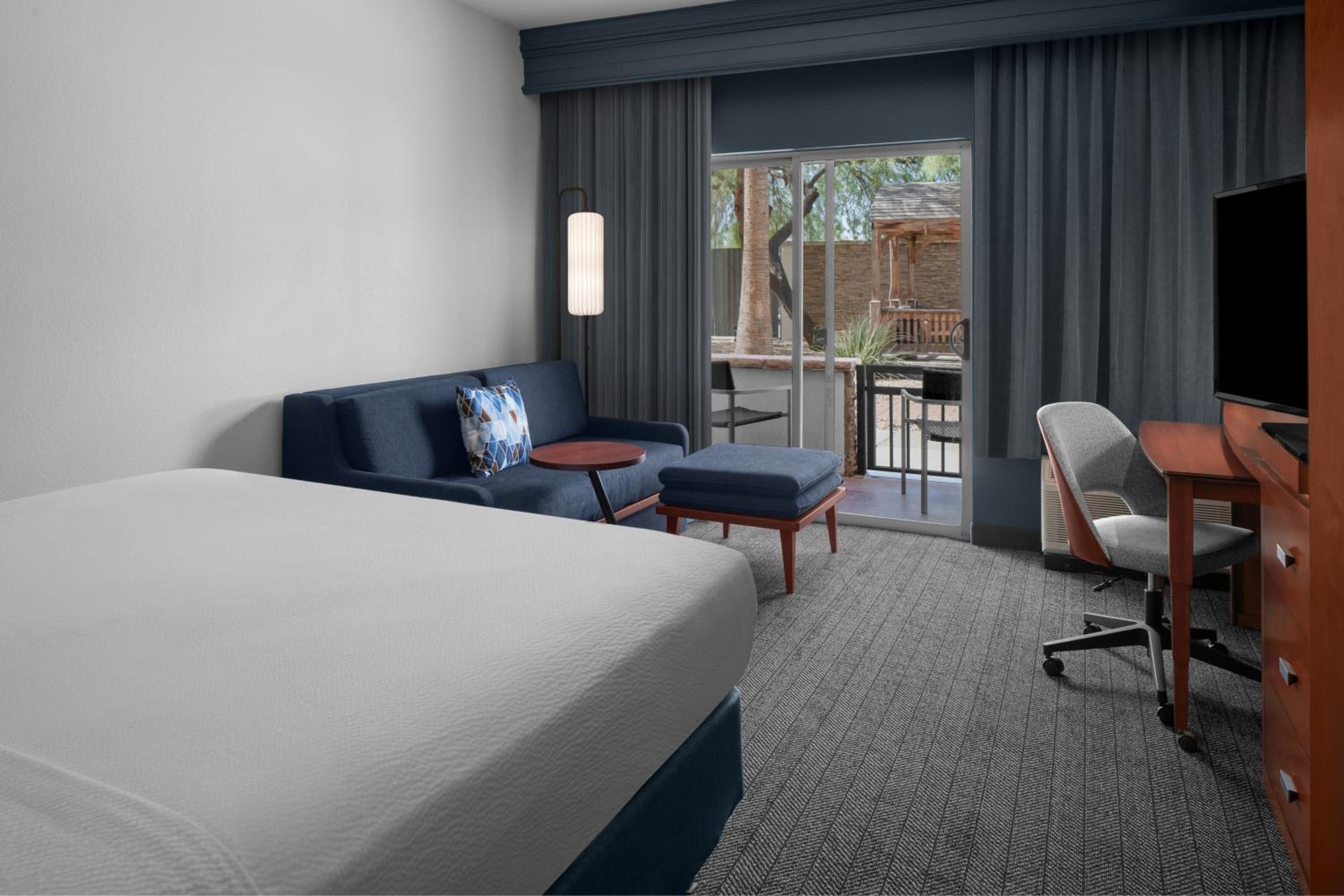 King Room with Private Patio and Sofa Bed - Hearing Accessible