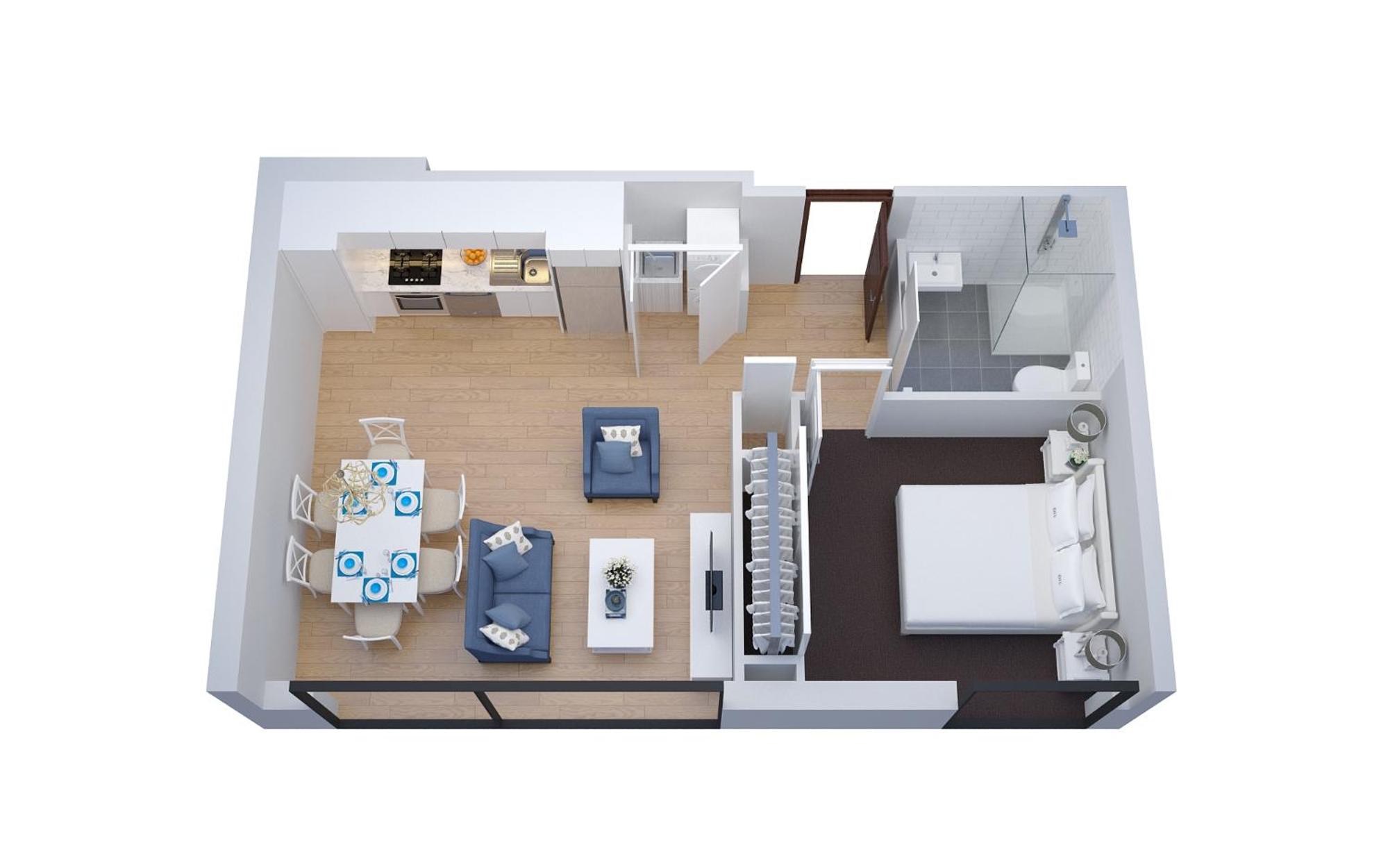 One-Bedroom Apartment - Photo 2