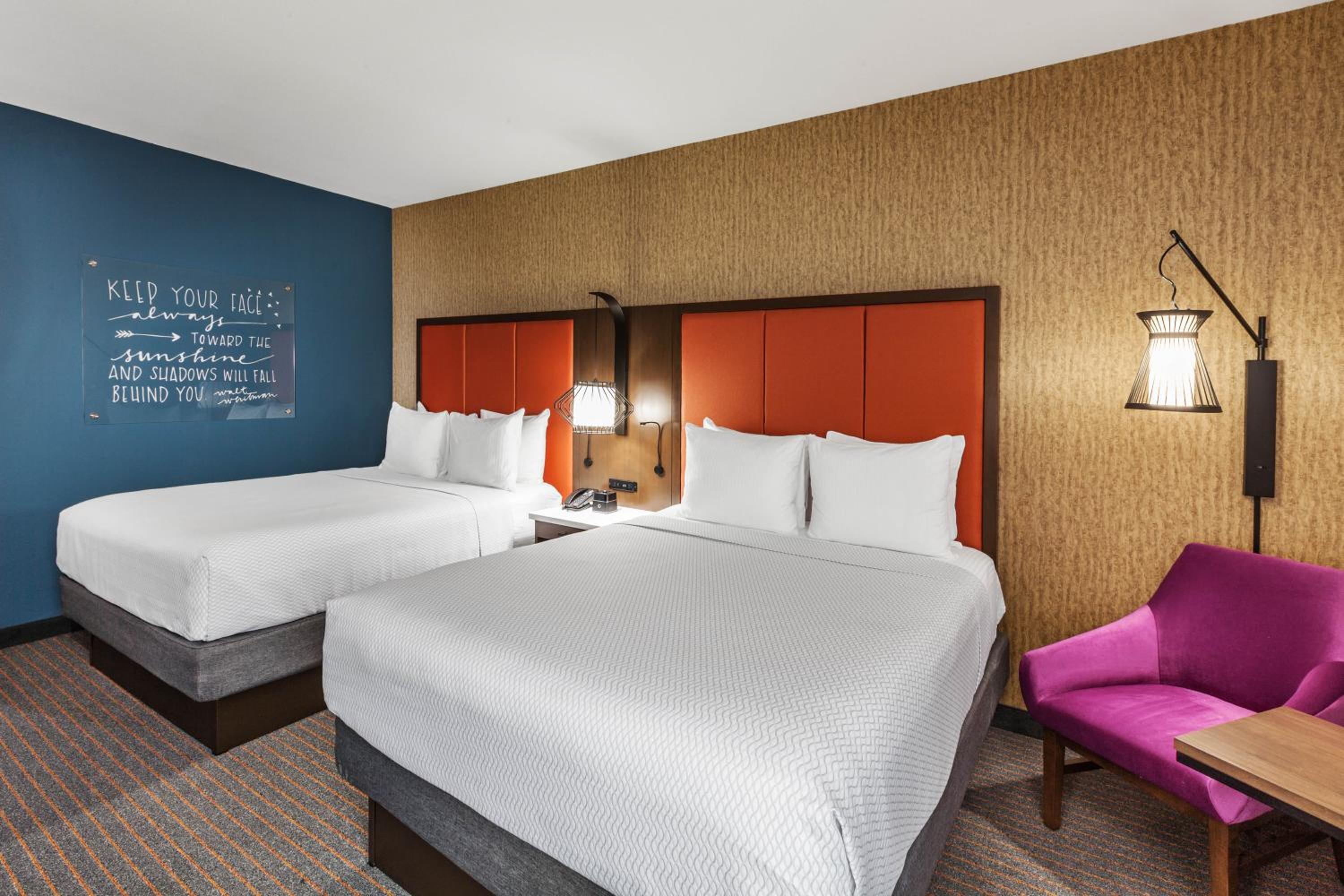 Queen Room with Two Queen Beds and Roll-In Shower - Mobility/Hearing Accessible - Non-Smoking - Photo 1