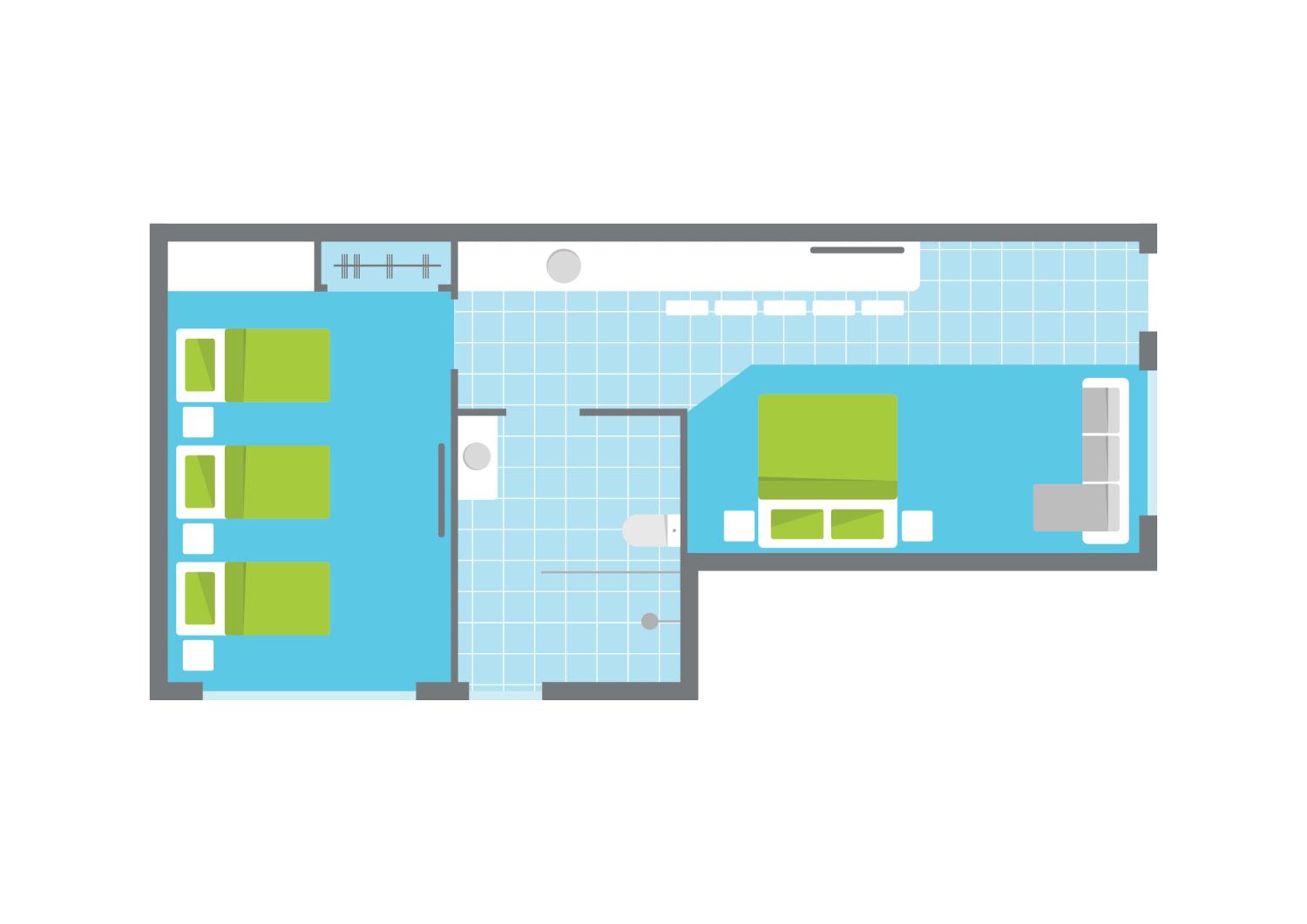 Deluxe Accessible Family Suite photo 2