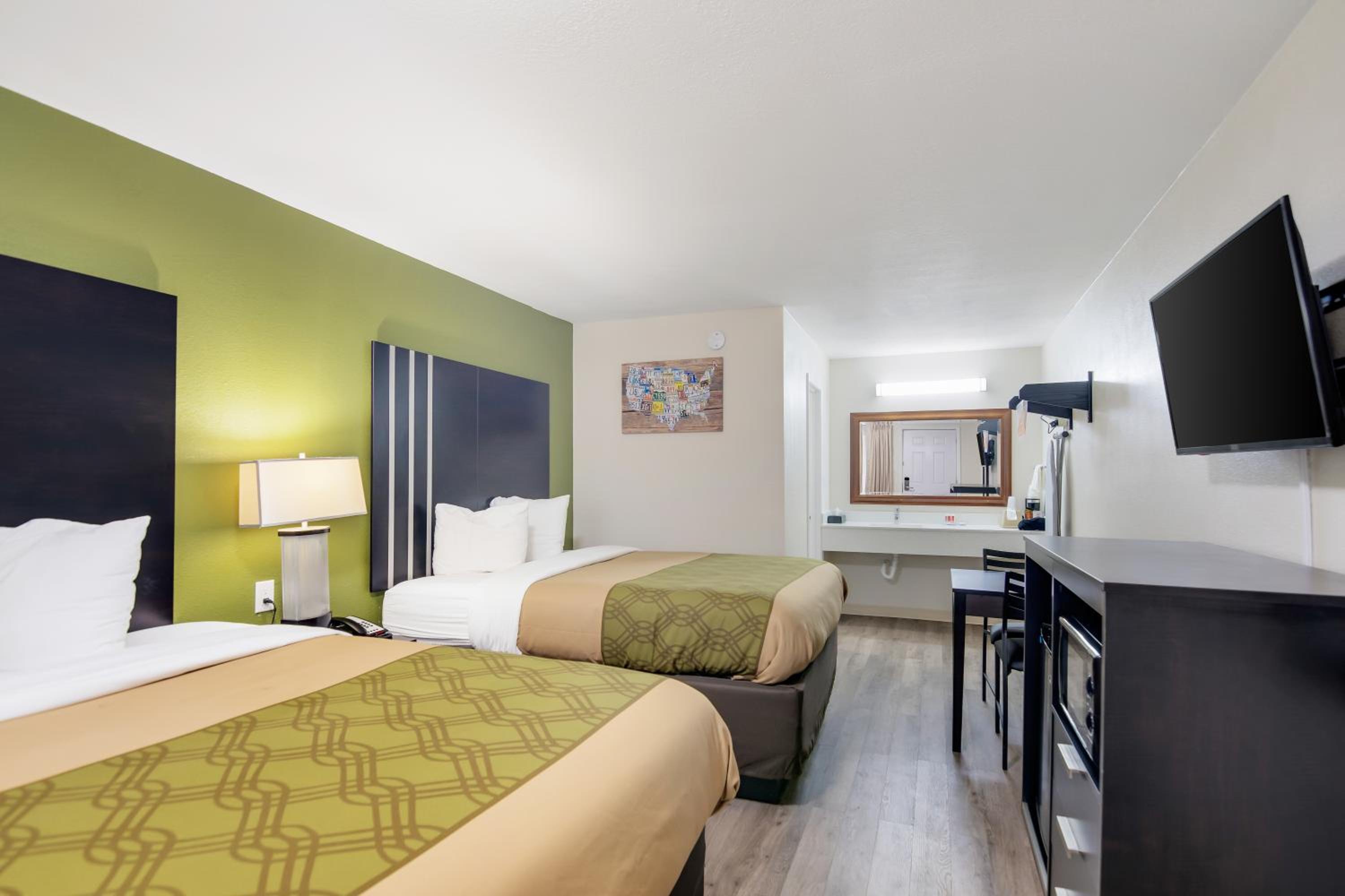 2 Queen Beds, Mobility Accessible Room, Bathtub w/ Grab Bars, Non-Smoking