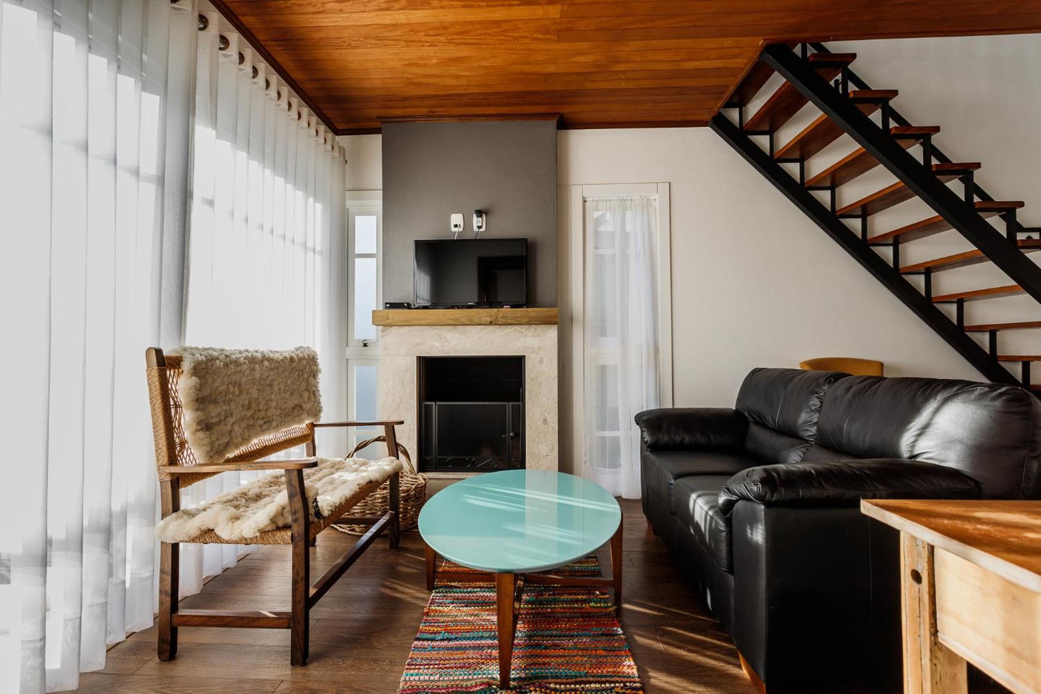 Chalet with fireplace photo 1