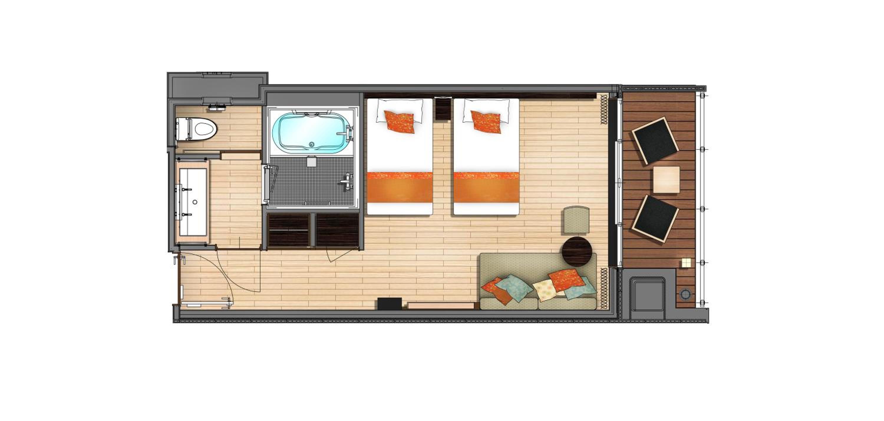 Twin Room with Balcony - Photo 5