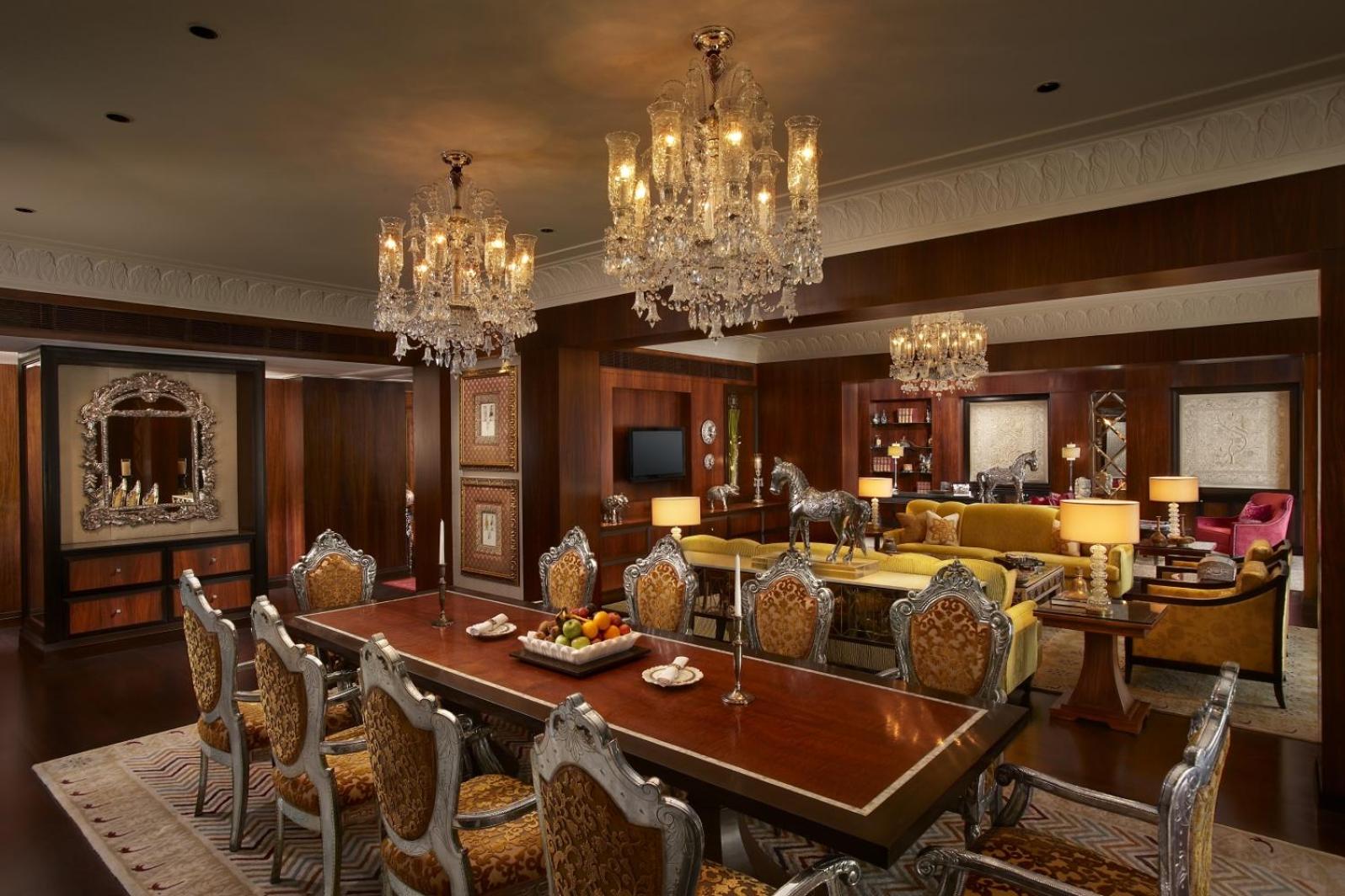 Maharajah Suite: Complimentary two way airport transfers at The Leela Palace Udaipur