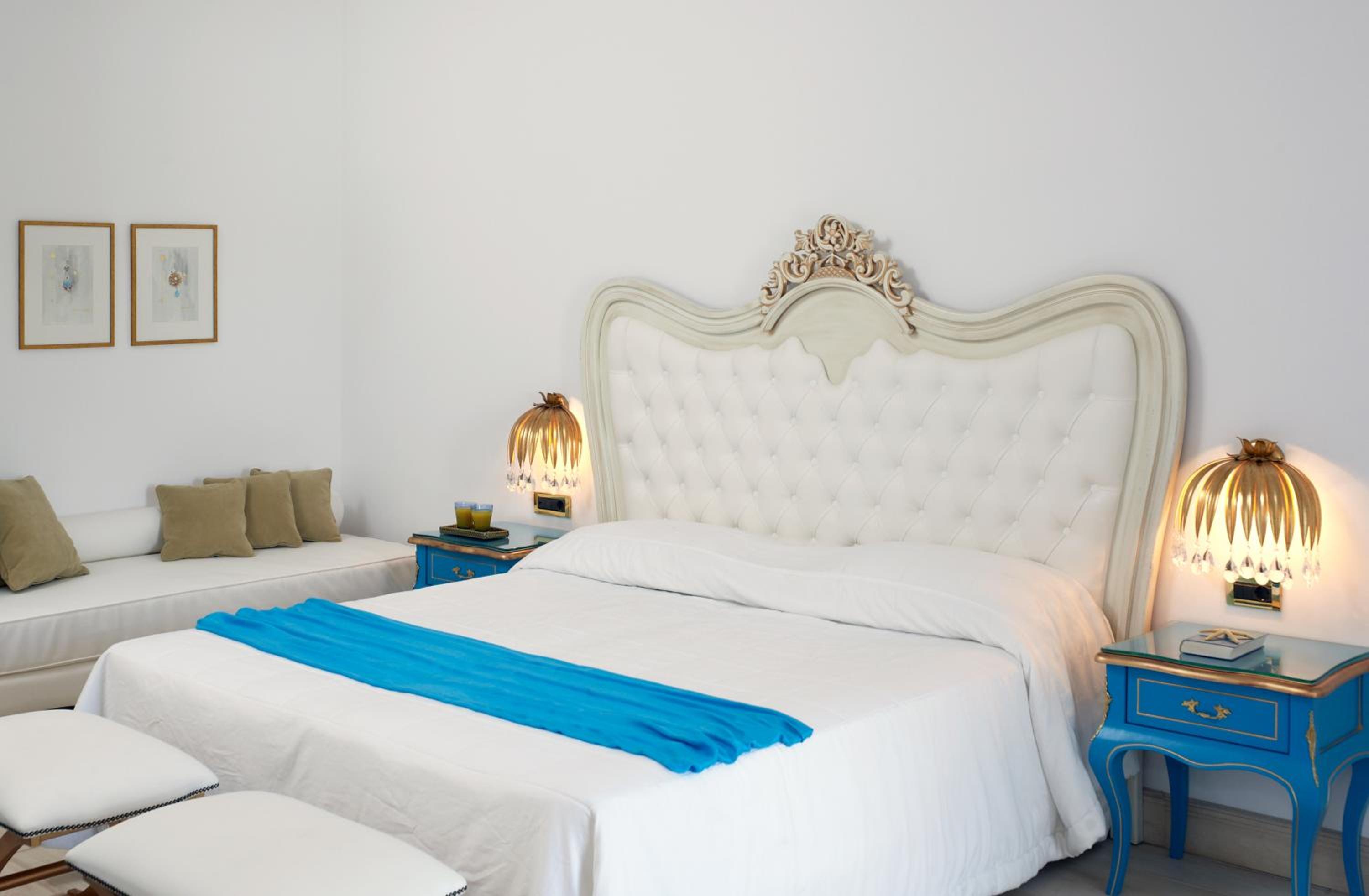 "Experience luxury in this elegant hotel room."