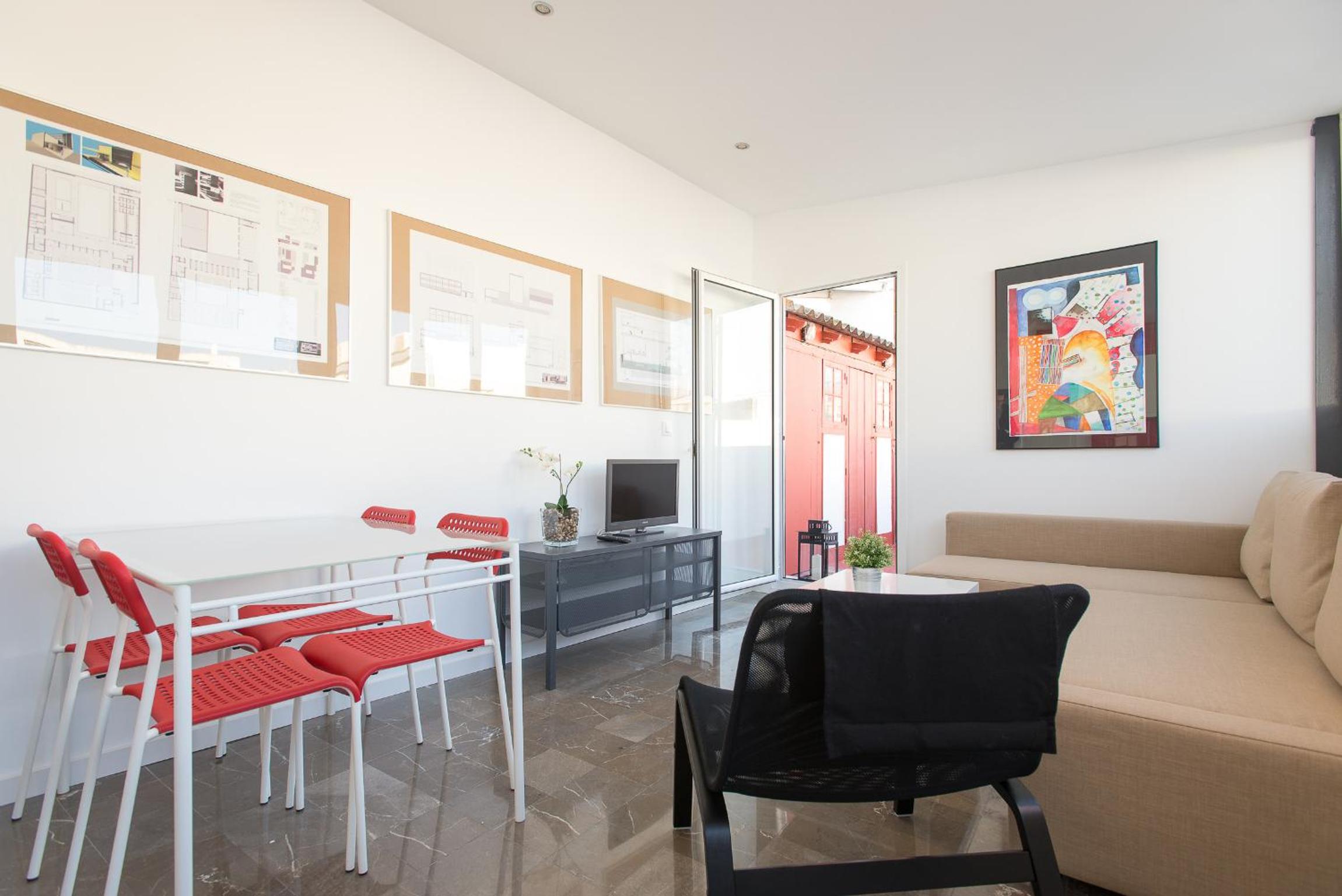 Apartamento de una habitación con terraza
