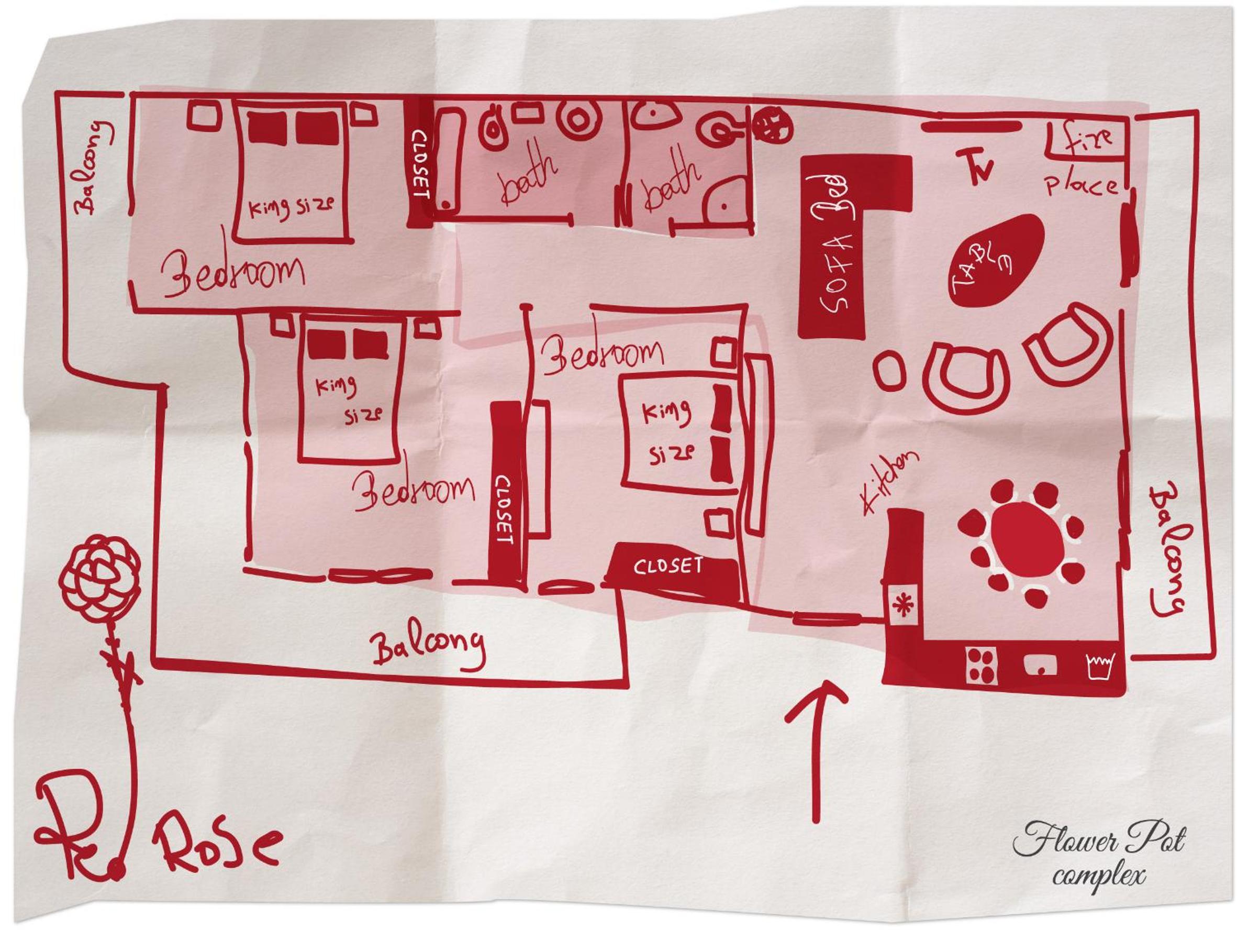 Three-Bedroom Apartment Velvet Rose photo 2
