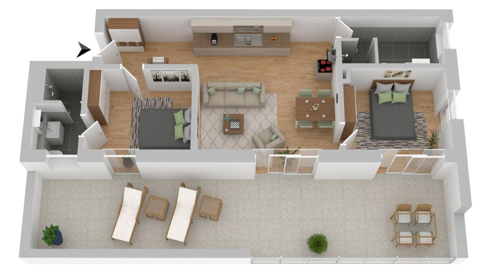 Two-Bedroom Apartment photo 3