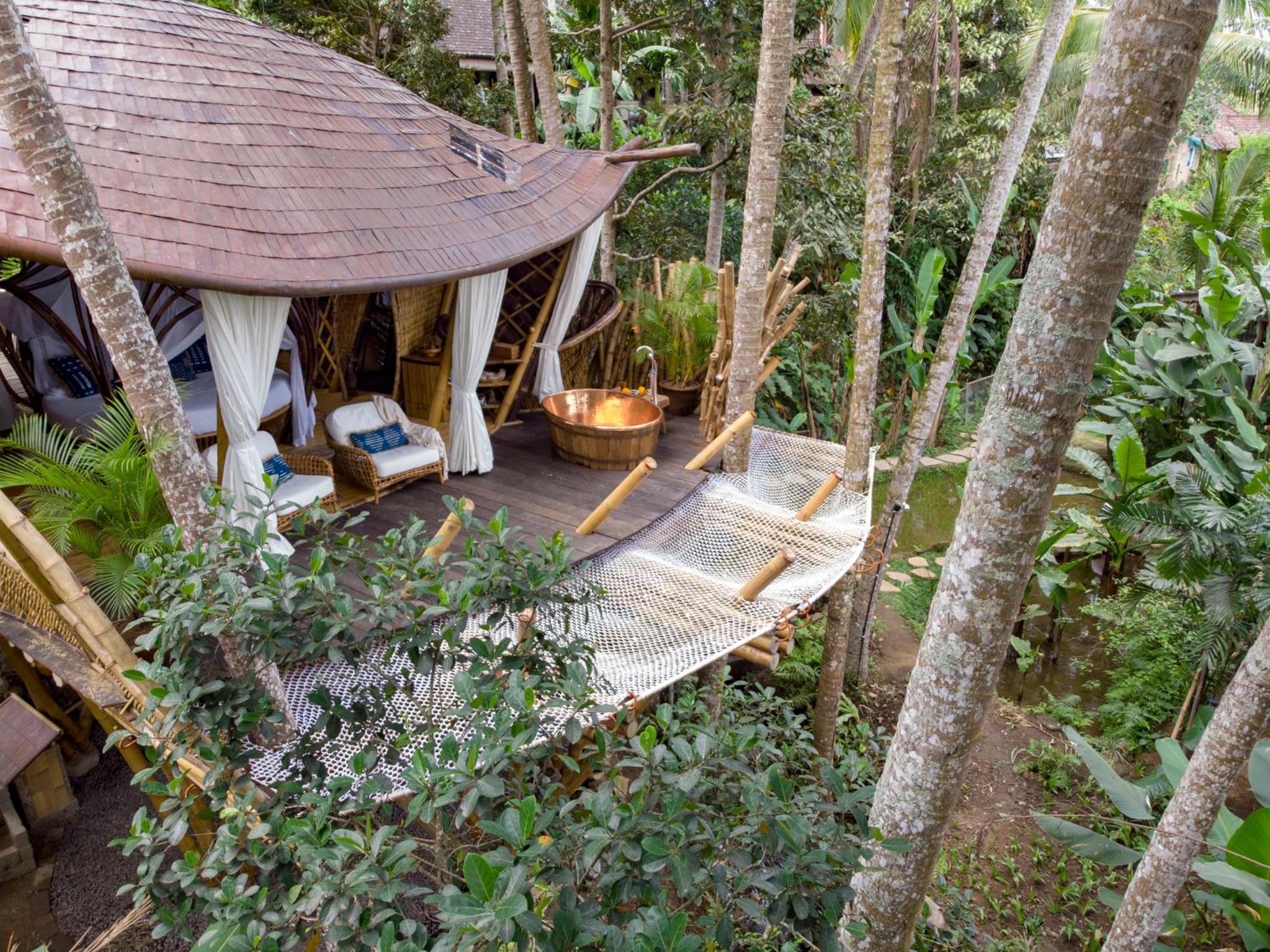 Treehouse  Wooden Villa  with Bathtub and Garden View  - Photo 1