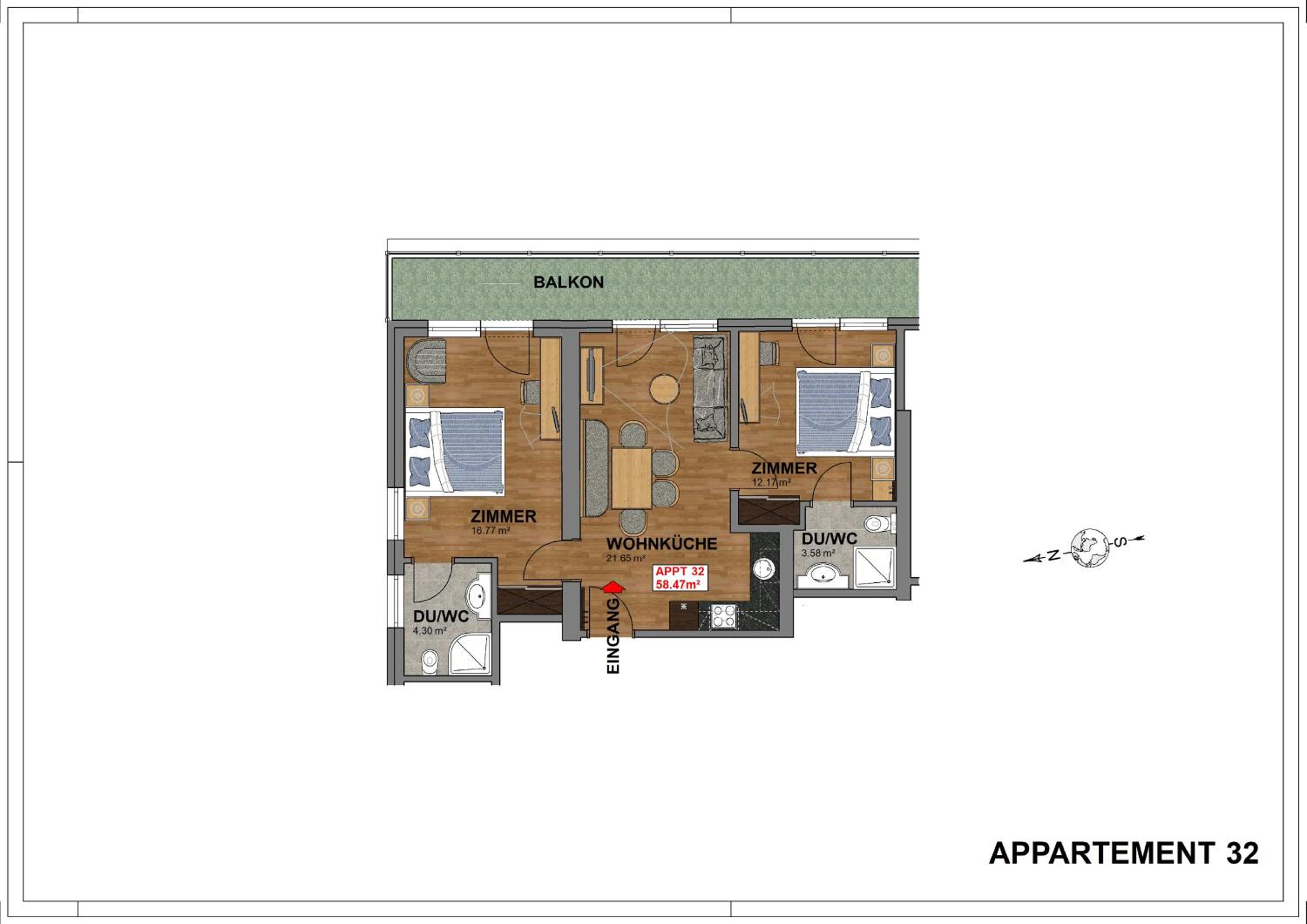 Two-Bedroom Apartment