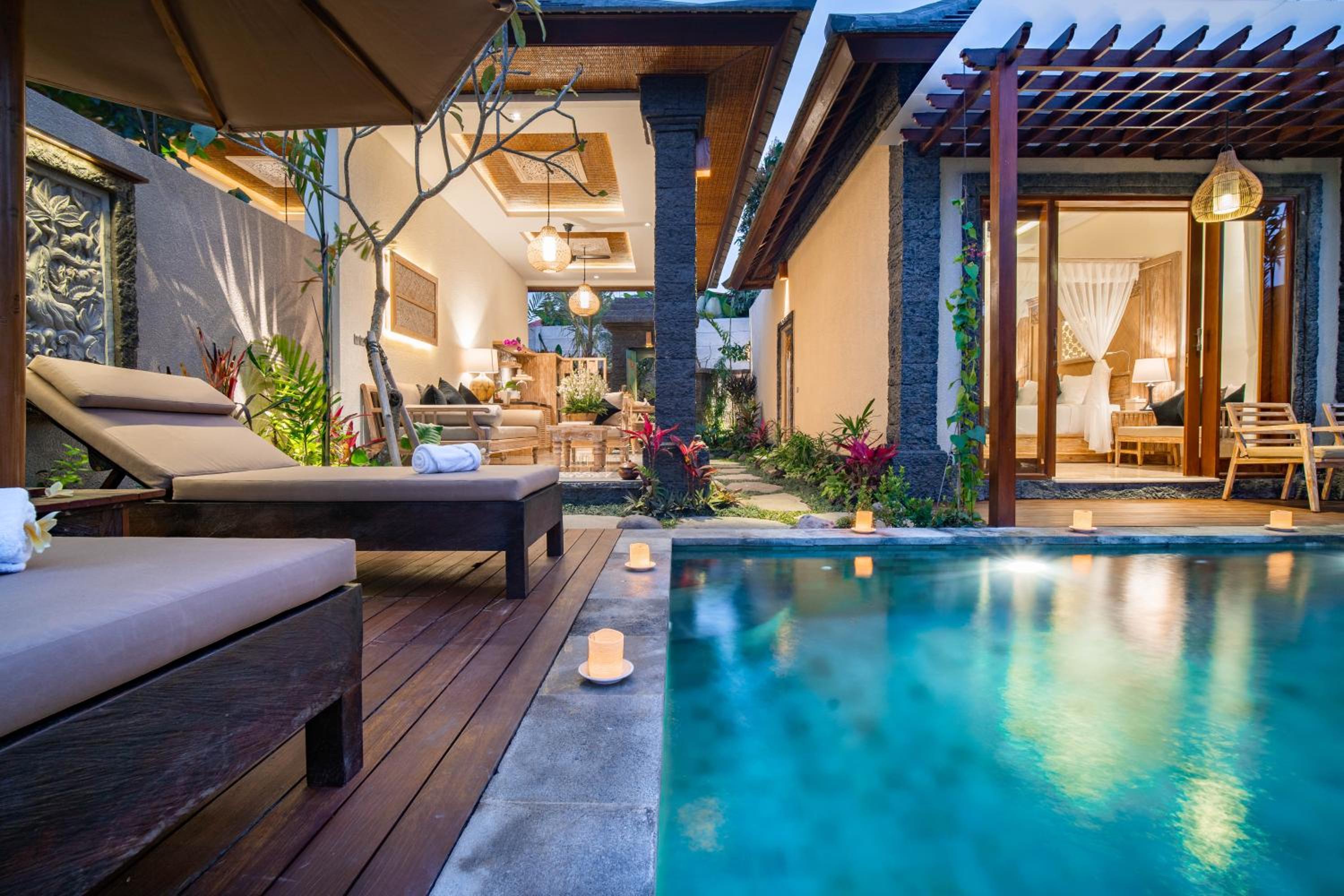 One Bedroom Private Pool Villa with Rice field View
