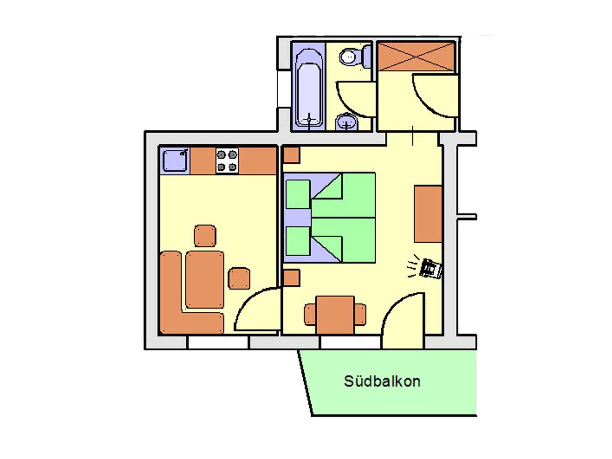 One-Bedroom Apartment with Balcony (Verwall) photo 3