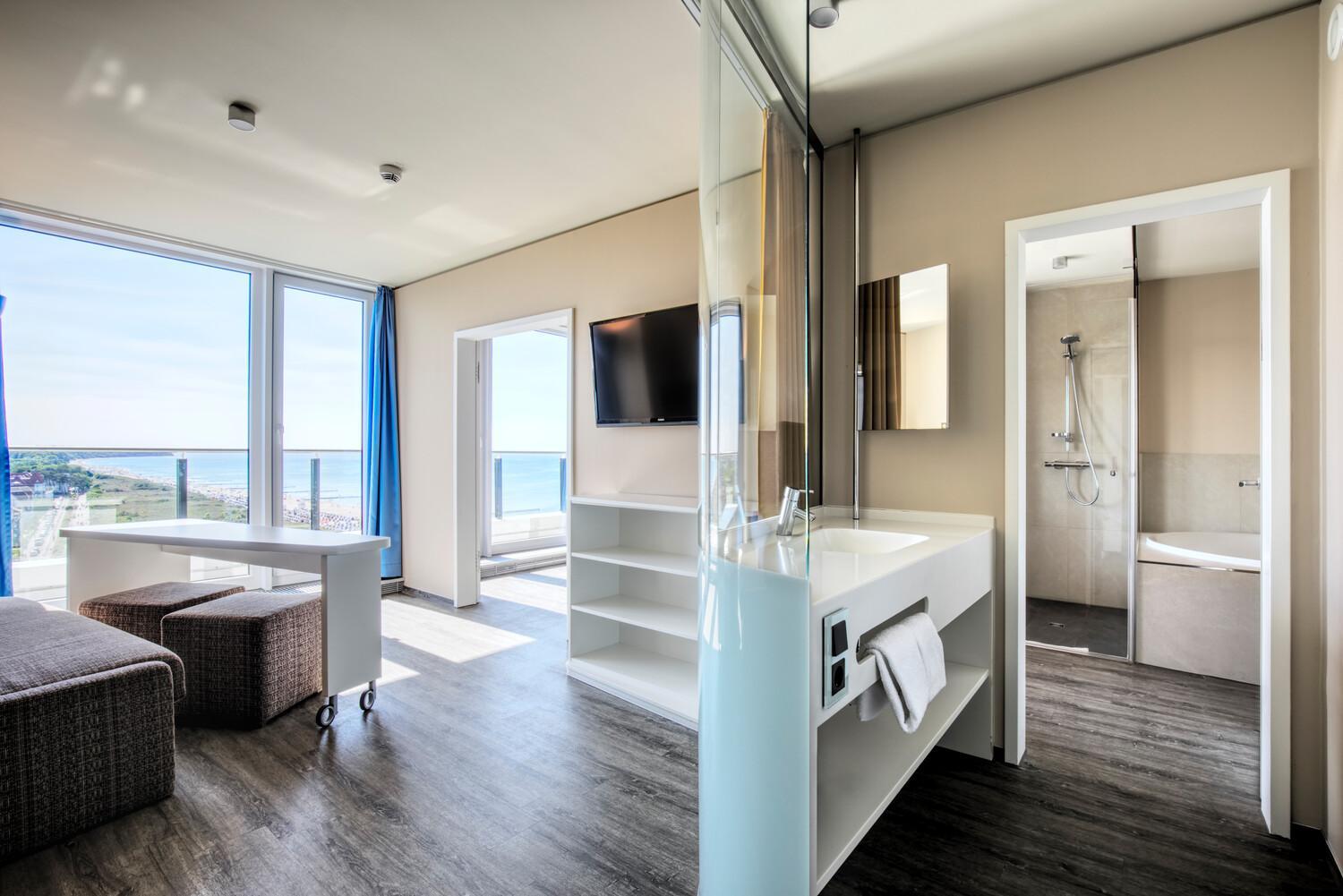 Suite seitlicher Meerblick mit Balkon