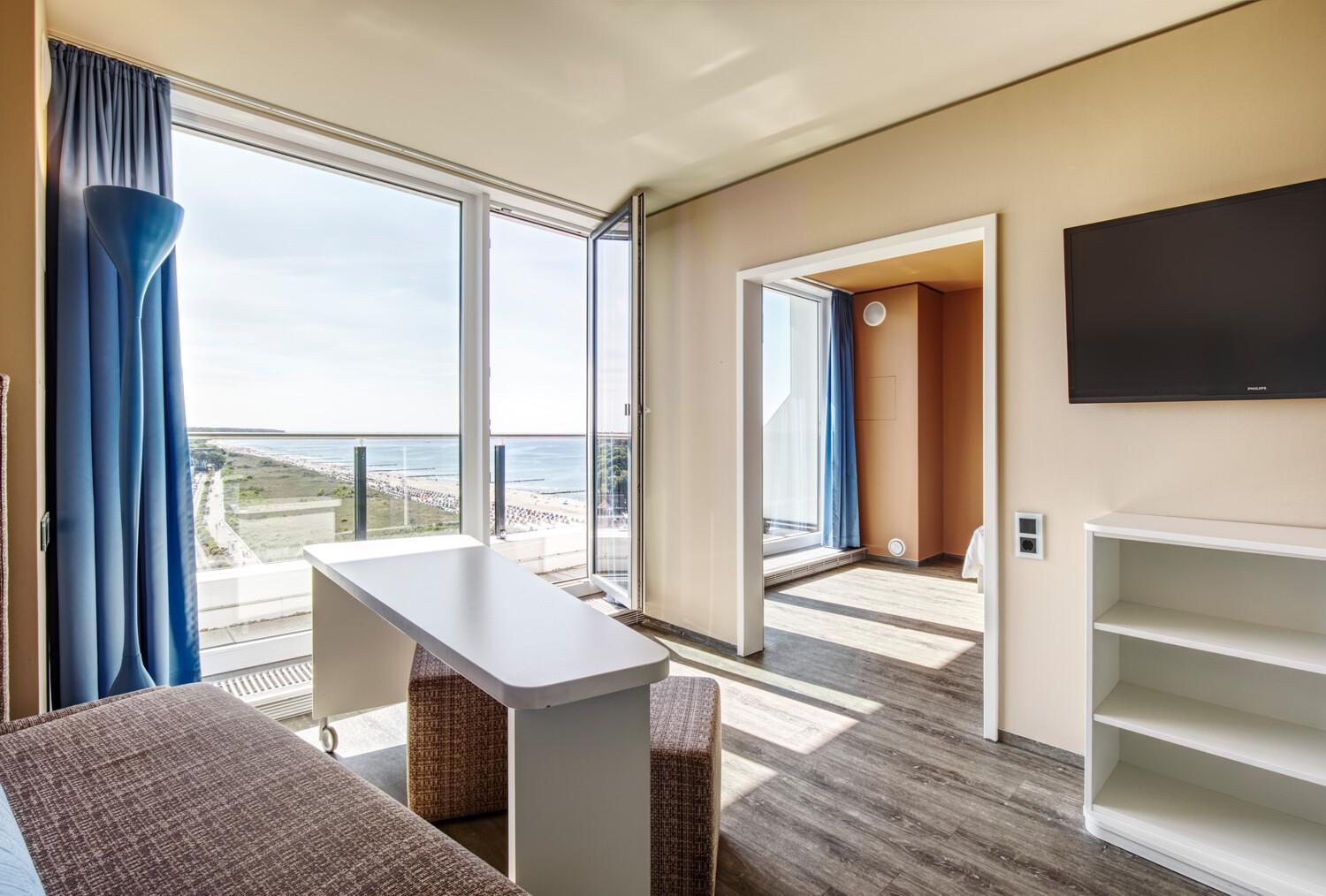 Suite seitlicher Meerblick mit Balkon