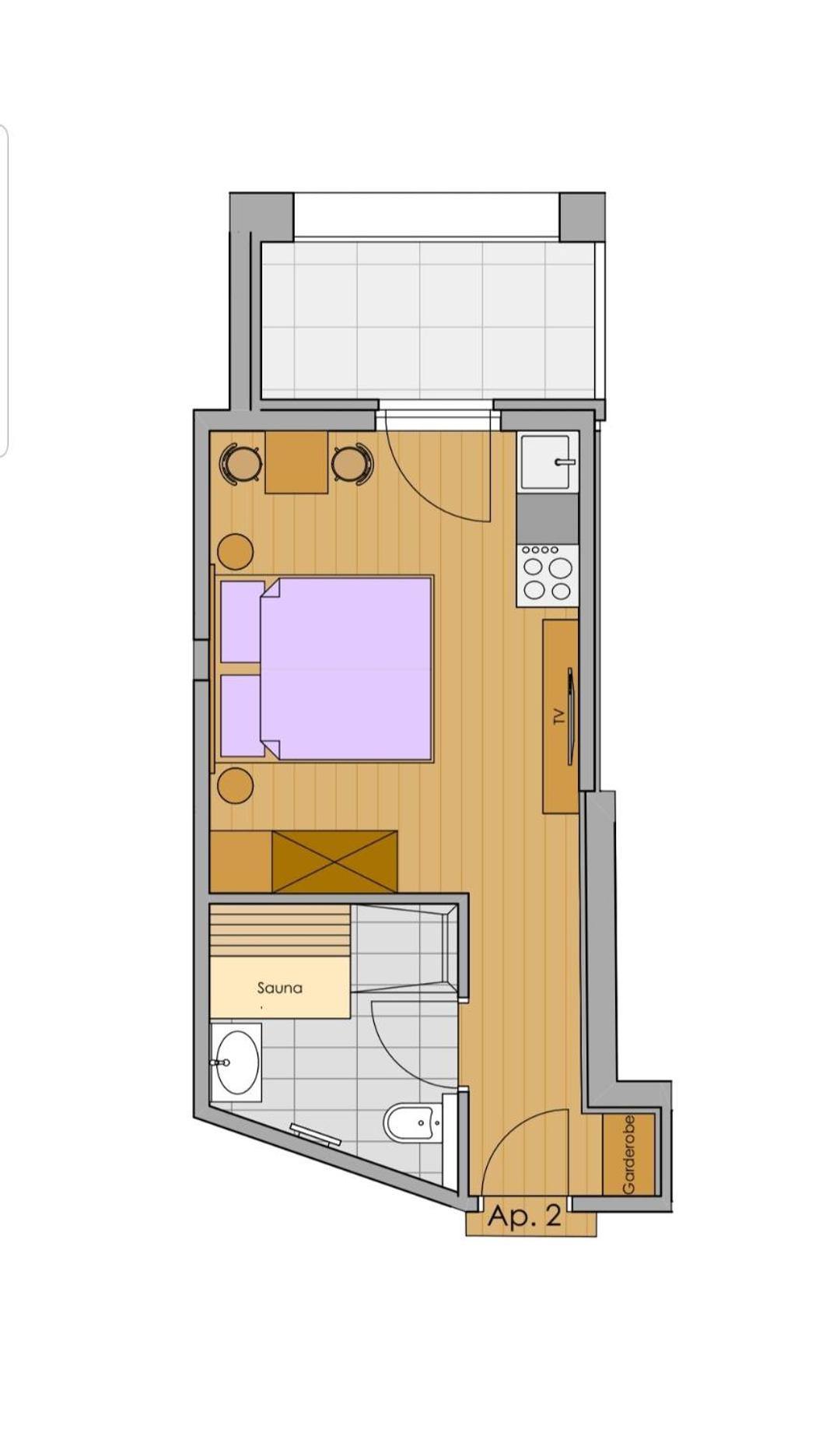 Studio with Terrace