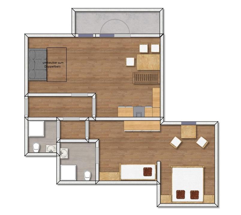 One-Bedroom Apartment with Balcony photo 3
