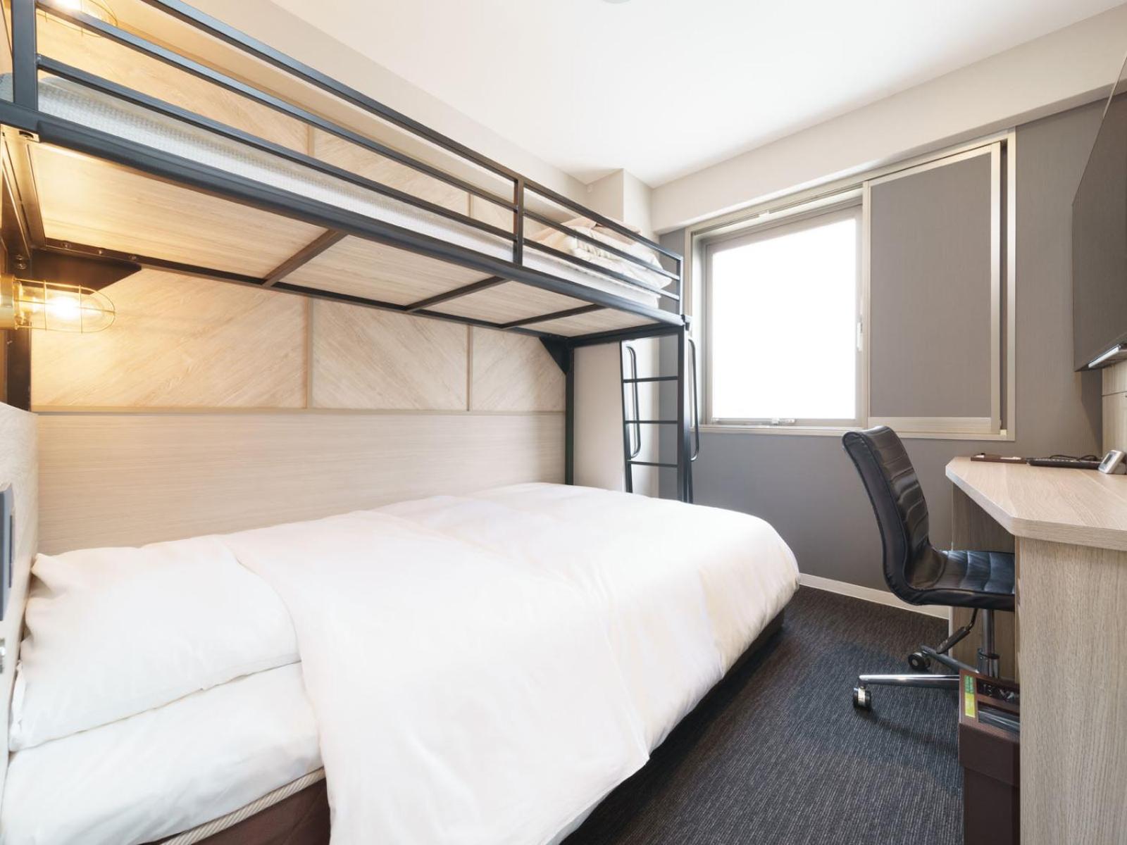 Room with Double Bed and Bunk Bed - Smoking